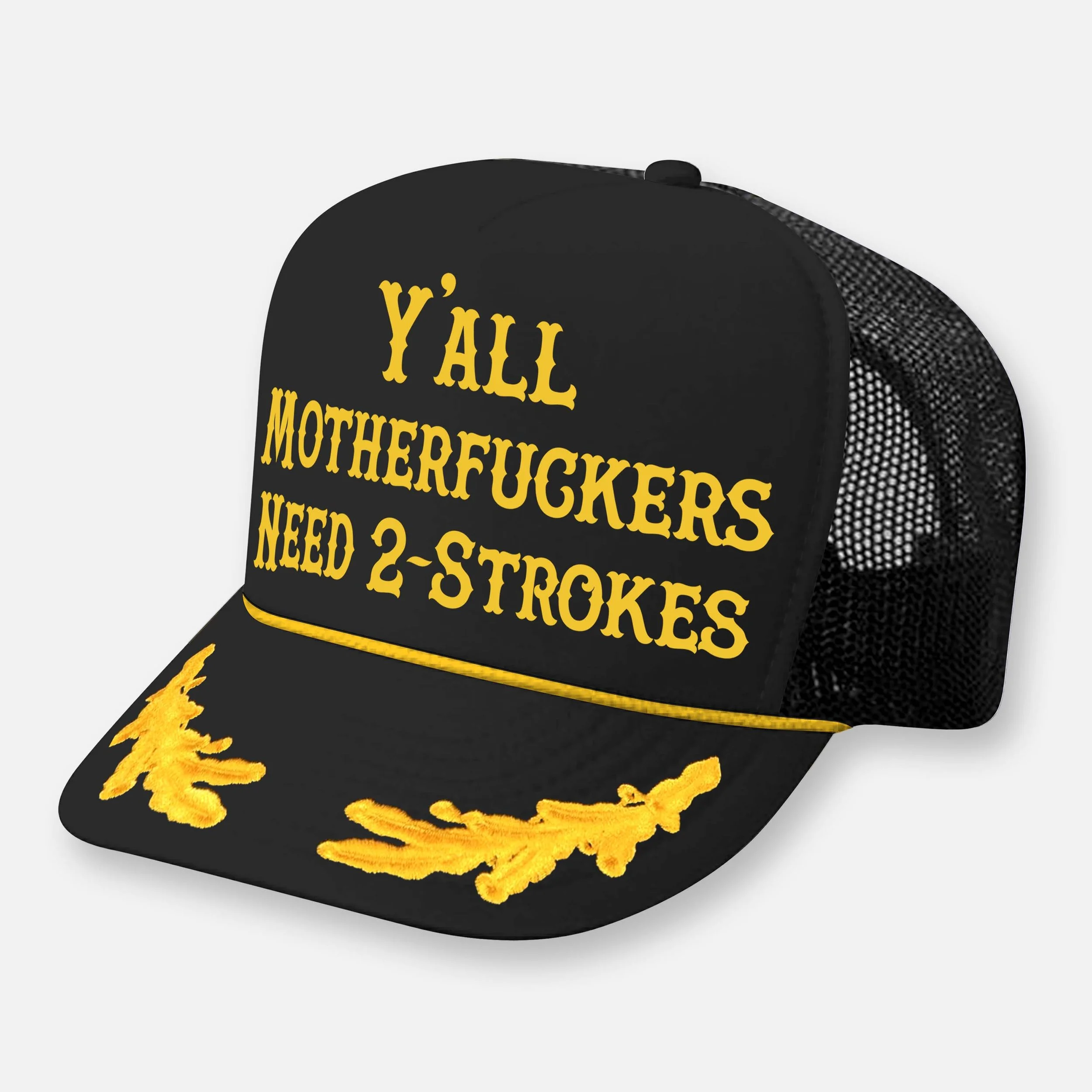 Y'ALL NEED 2-STROKES TRUCKER HAT_BLACK-YELLOW CAPTAIN.jpg