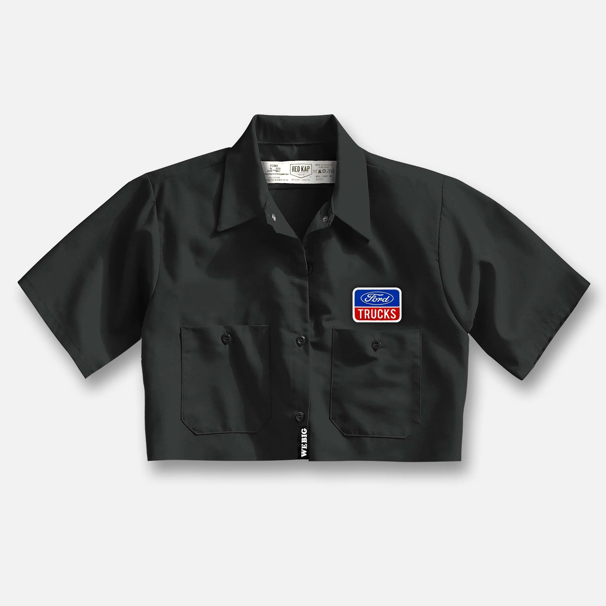 WOMENS BIG BOY TOYS CROP MECHANICS SHIRT