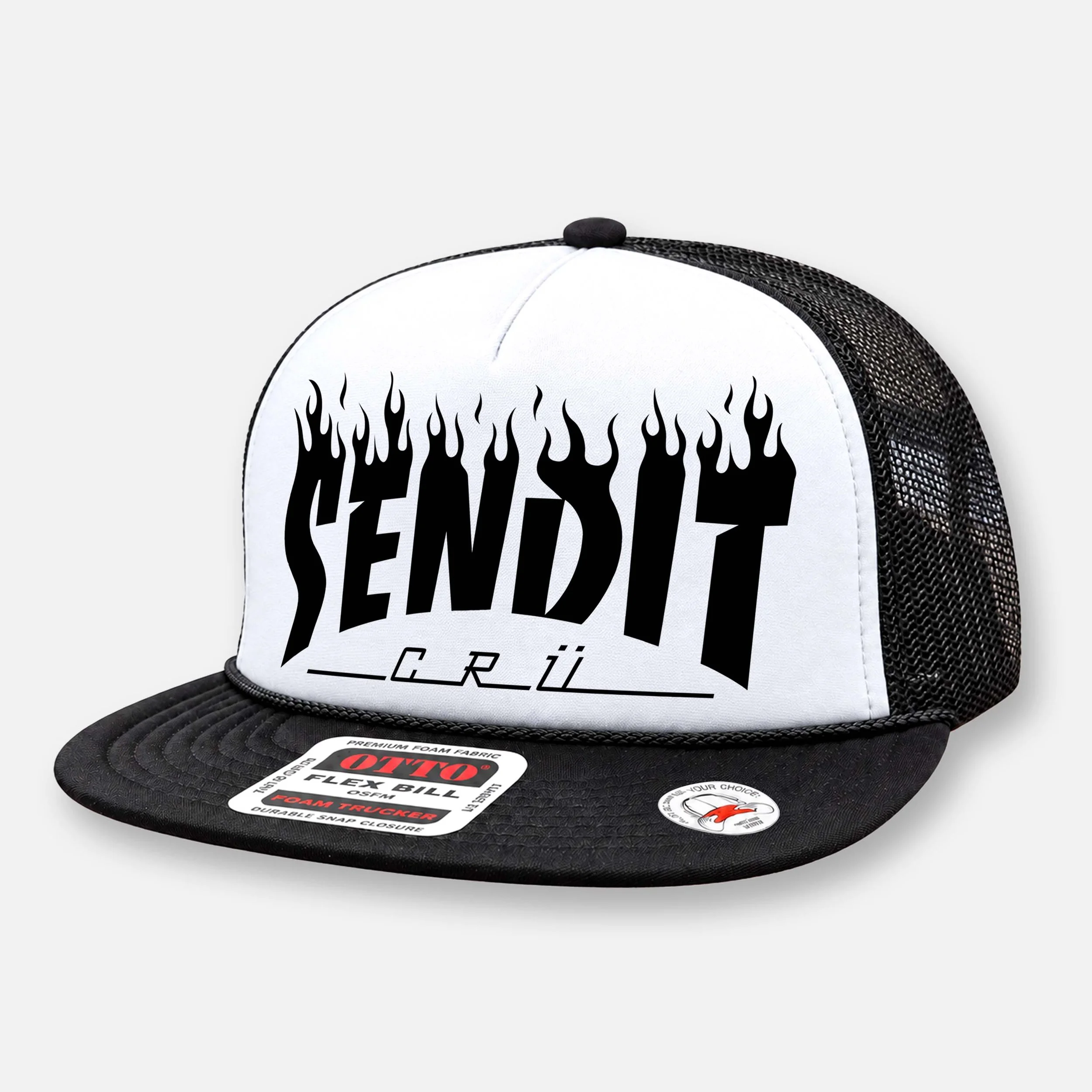 SENDIT FLAT BILL_BLACK-WHITE.jpg