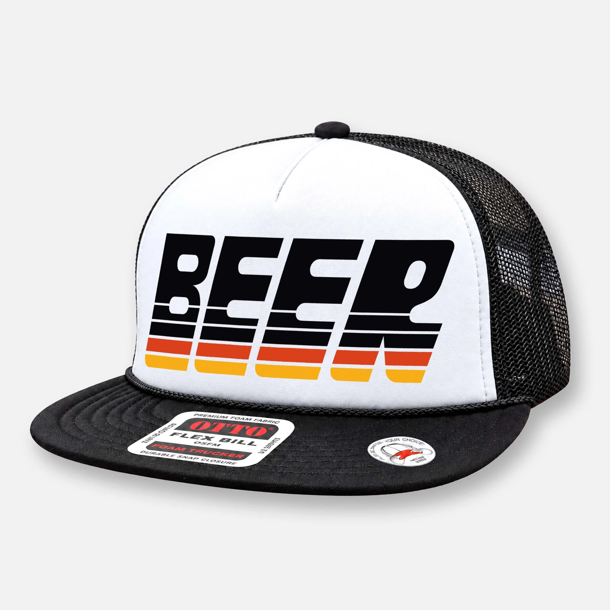 BEER SLAYER FLAT BILL_BLACK-WHITE.jpg
