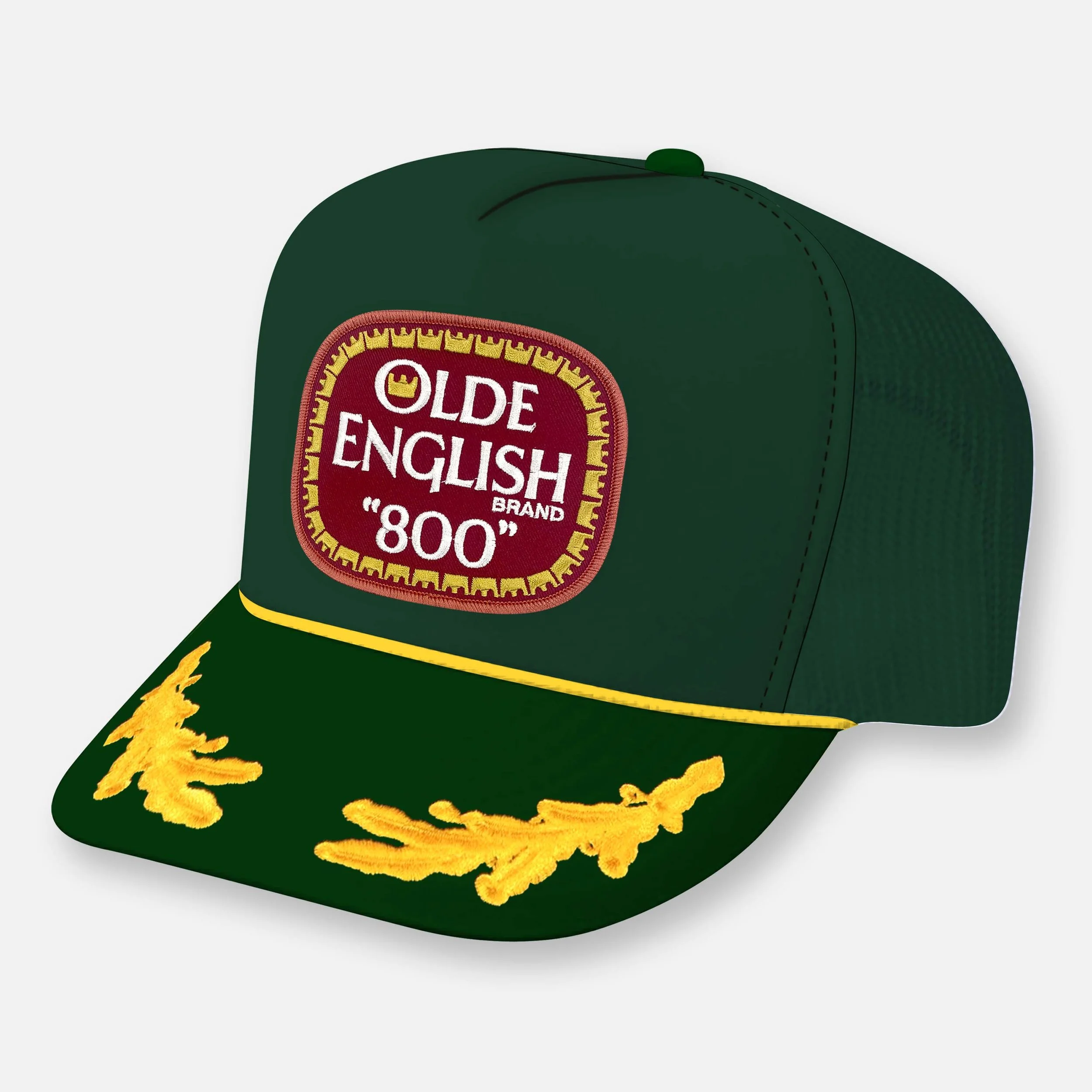 OLDE ENGLISH HAT_DARK GREEN-YELLOW CAPTAIN.jpg
