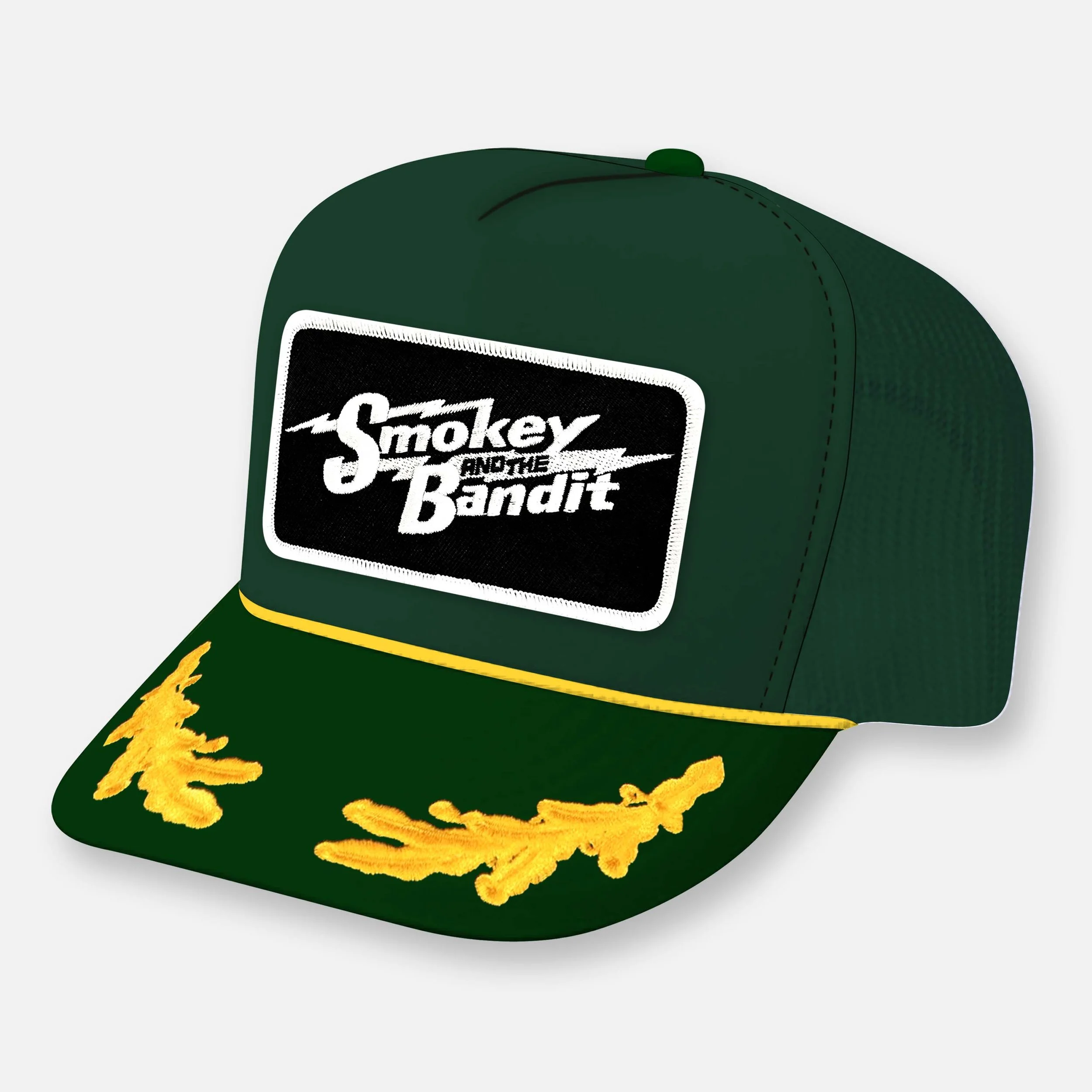 SMOKEY AND THE BANDIT HAT_DARK GREEN-YELLOW CAPTAIN.jpg