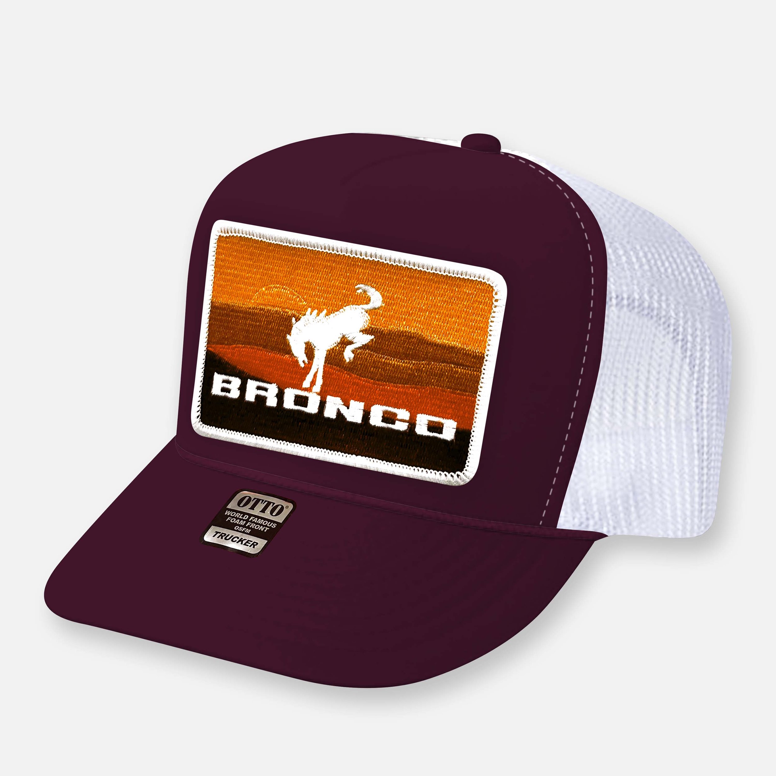 VINTAGE BRONCO HAT_MAROON-WHITE.jpg