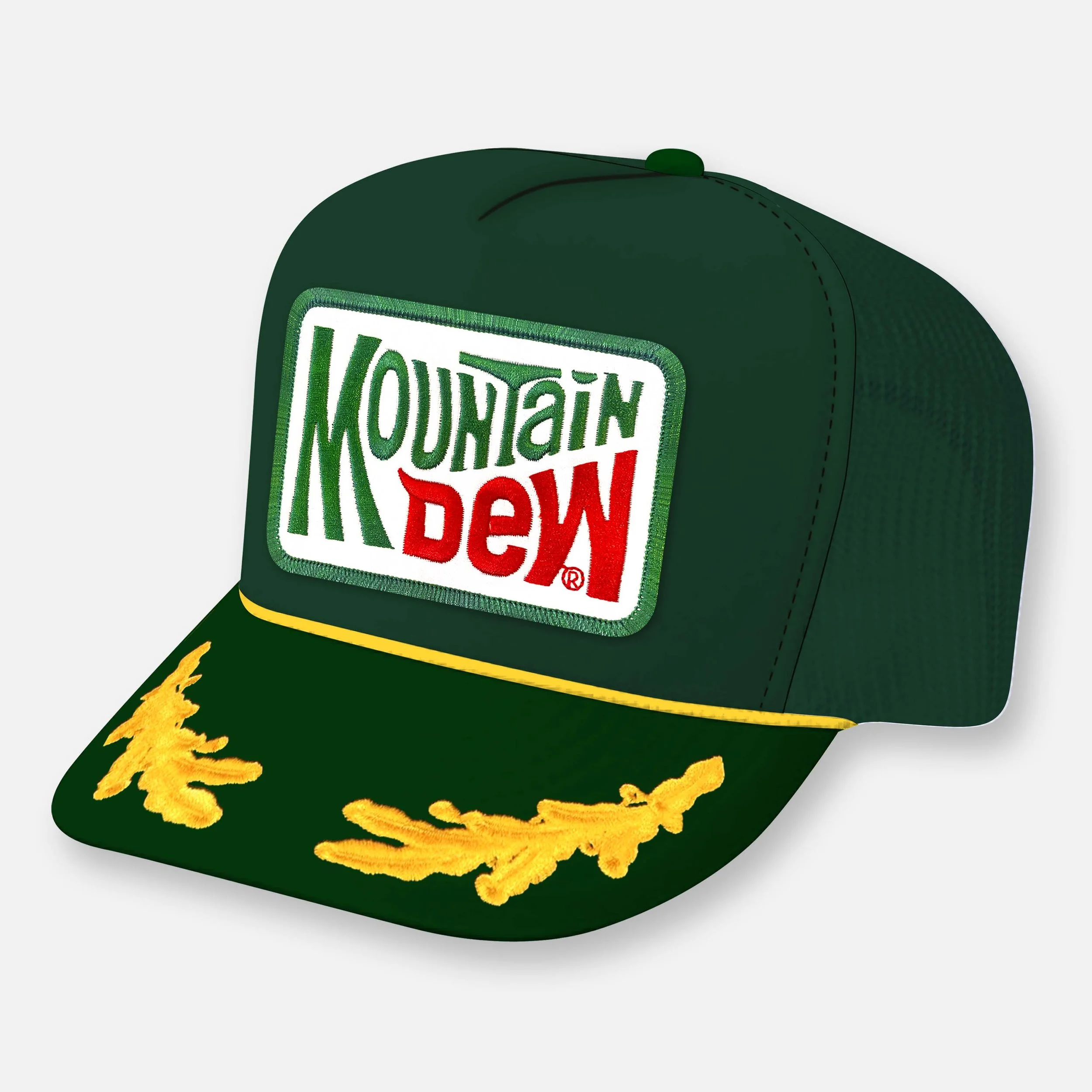 MOUNTAIN DEW HAT_DARK GREEN-YELLOW CAPTAIN.jpg