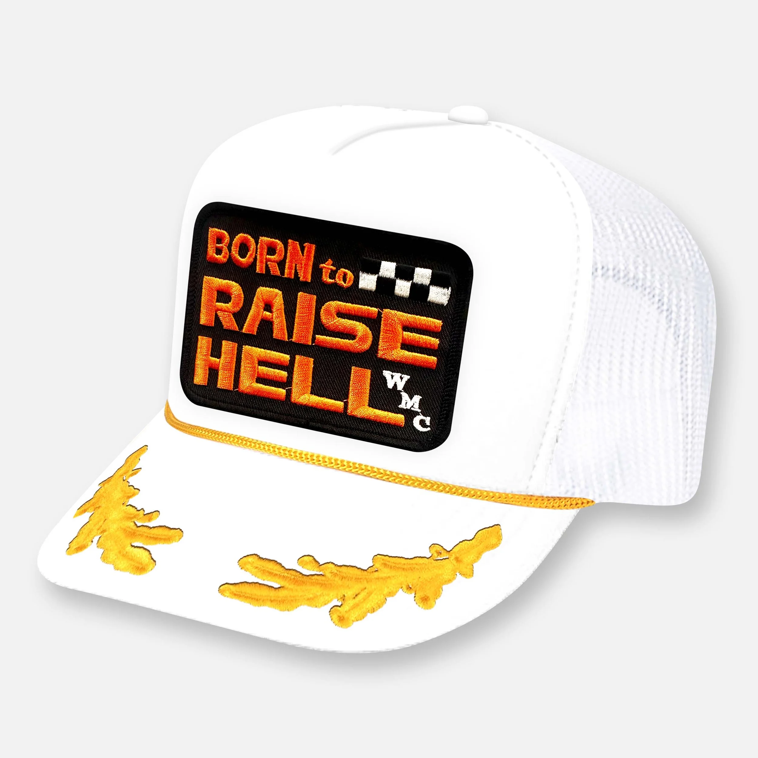 BORN TO RAISE HELL HAT_WHITE-YELLOW CAPTAIN.jpg