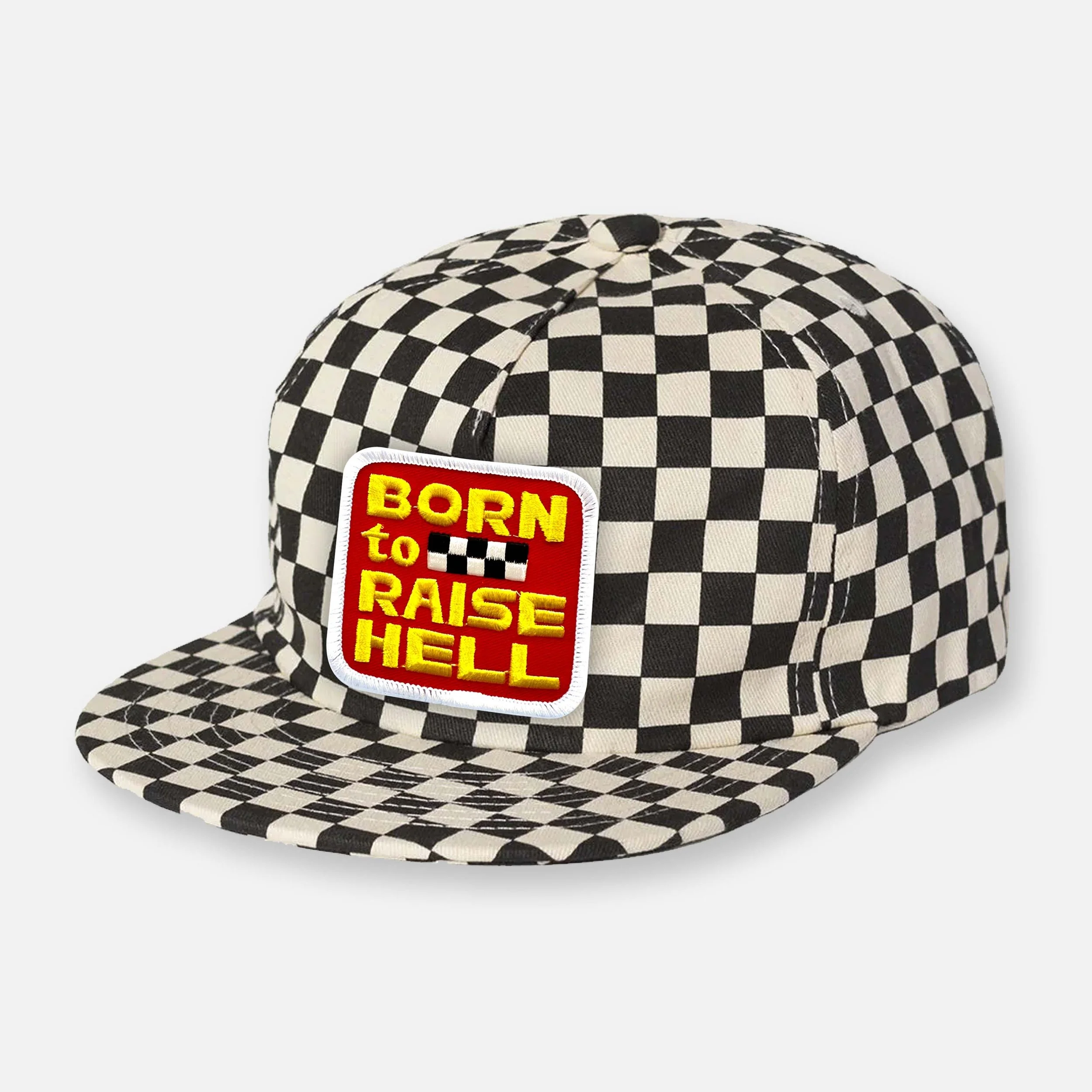 BORN TO RAISE HELL PATCH_CHECKER HAT.jpg