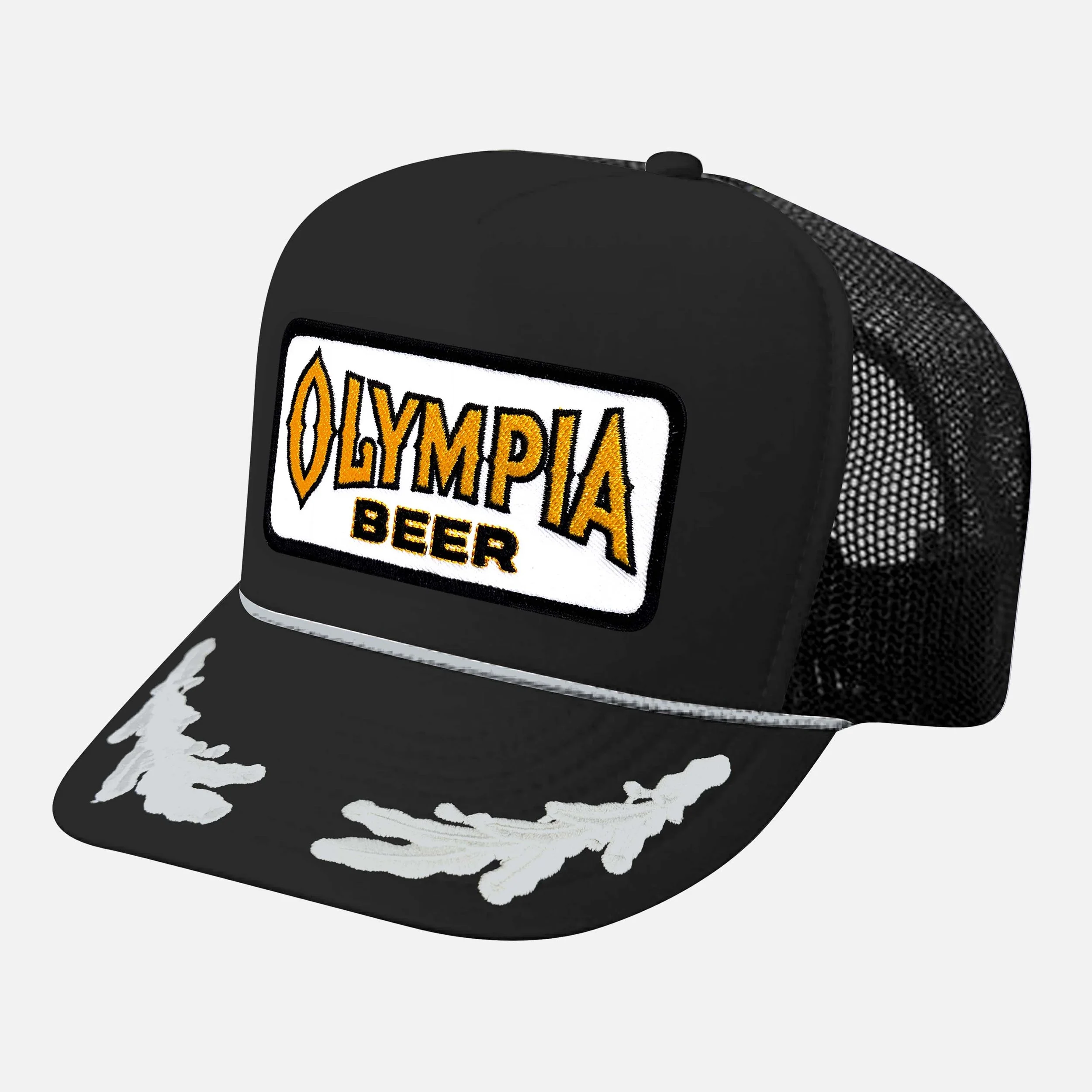 OLYMPIA BEER HAT_BLACK-SILVER CAPTAIN.jpg