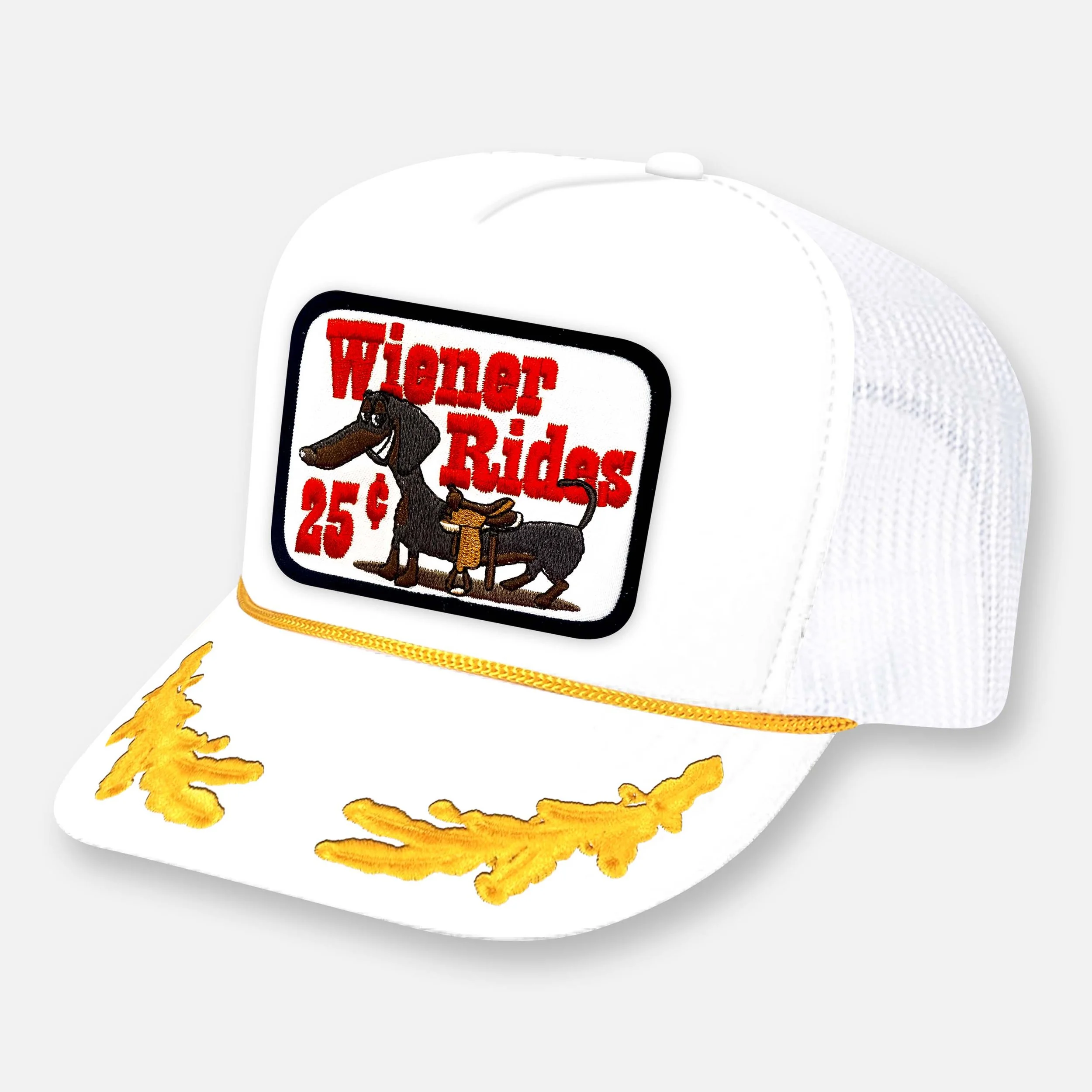 WIENER RIDES HAT_WHITE-YELLOW CAPTAIN.jpg