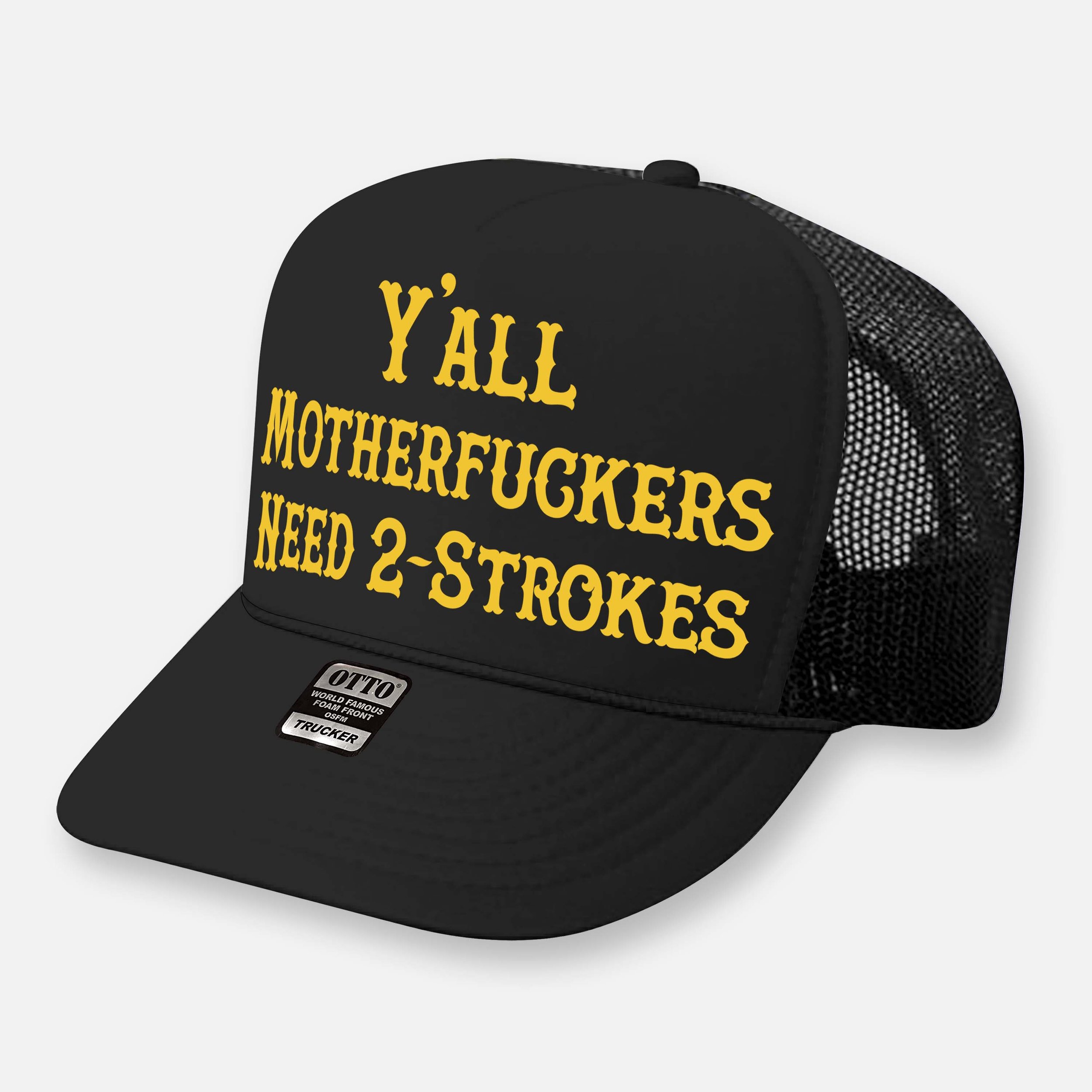 Y'ALL NEED 2-STROKES TRUCKER HAT_BLACK-YELLOW.jpg