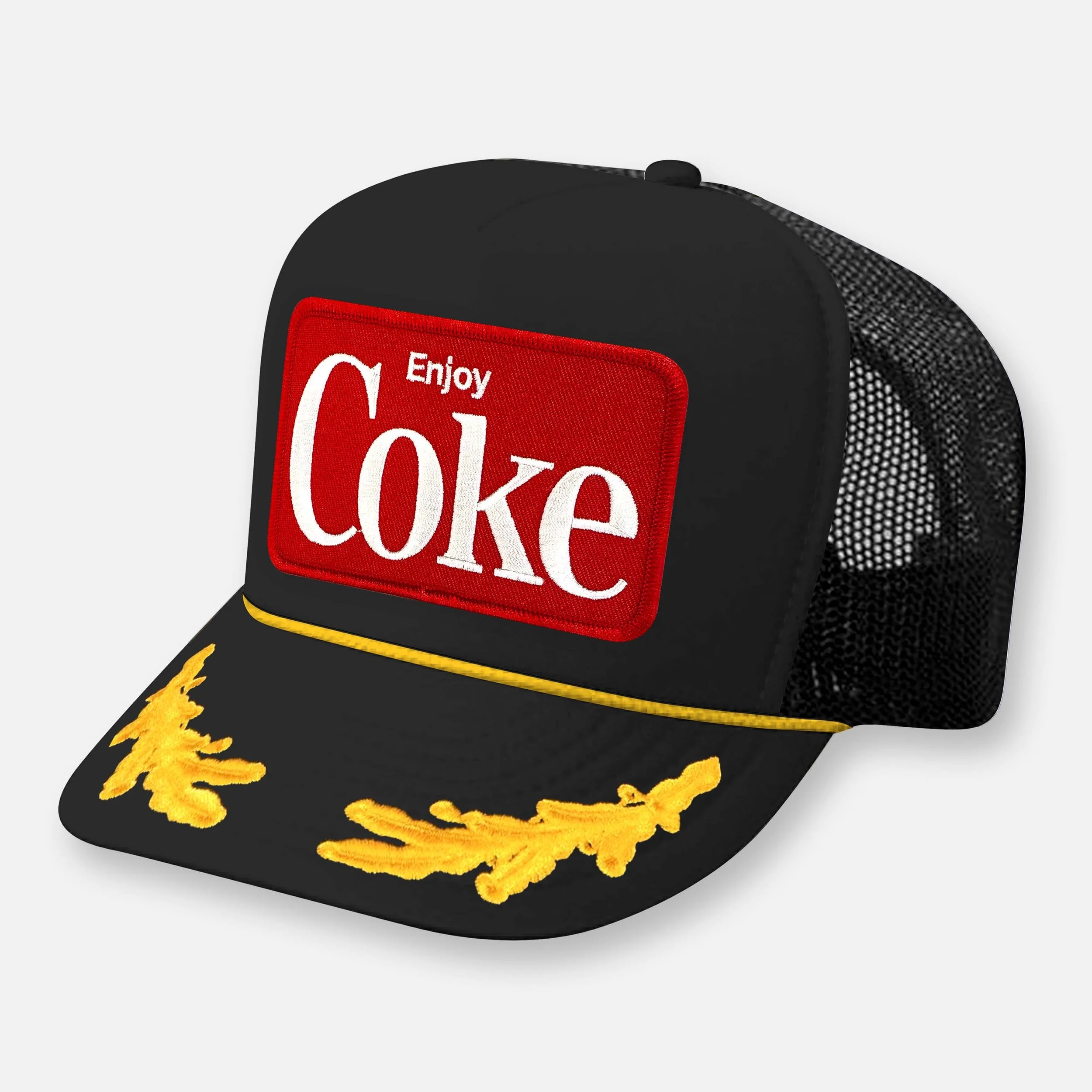 COKE TRUCKER HAT_BLACK-YELLOW CAPTAIN.jpg