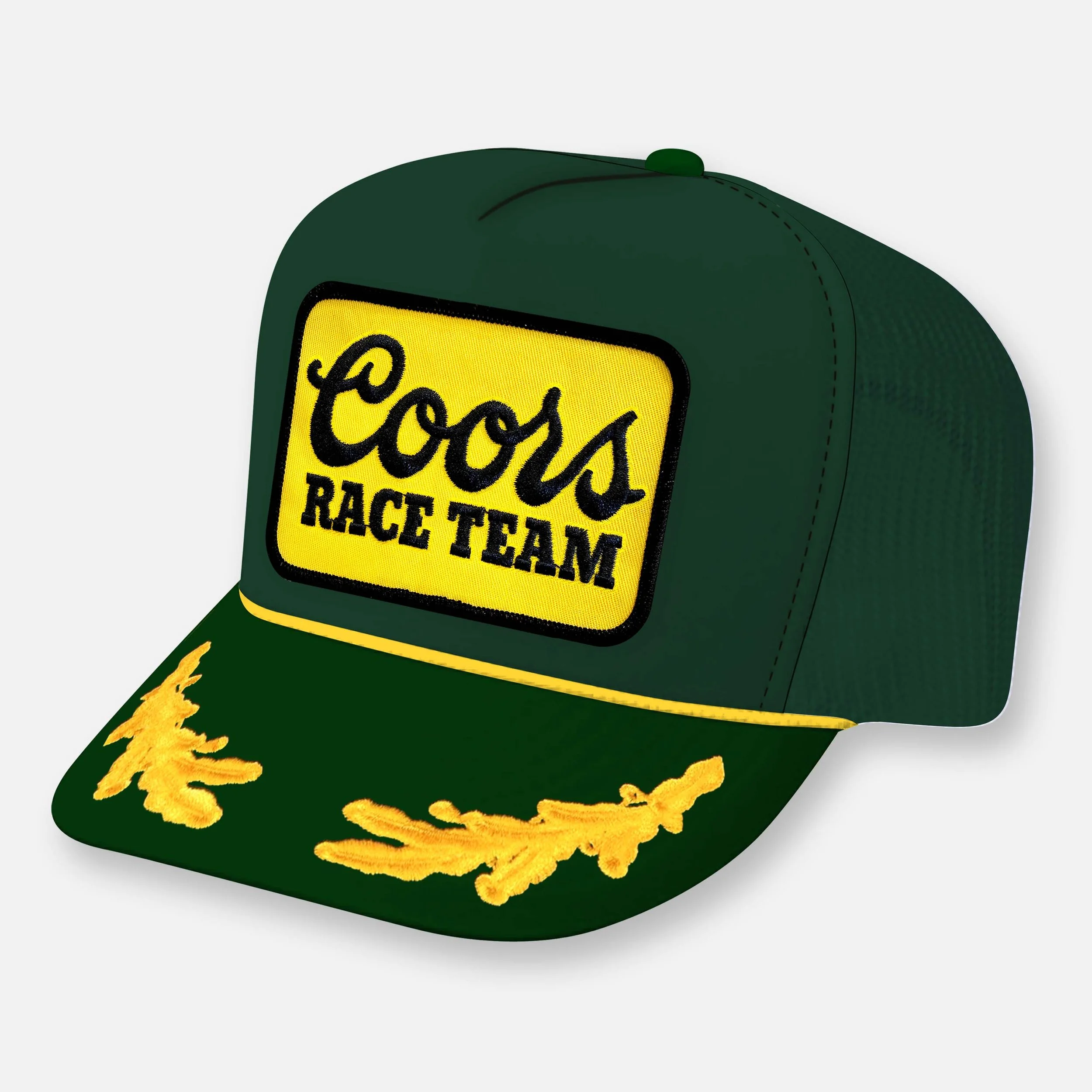 BANQUET RACE TEAM HAT_DARK GREEN-YELLOW CAPTAIN.jpg