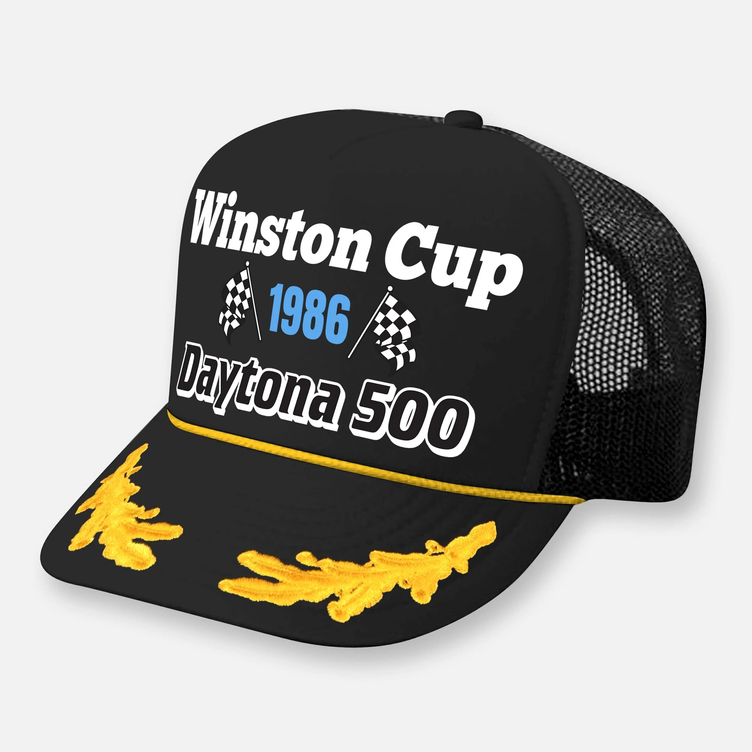 WINSTON CUP SPEEDWAY HAT_DAYTONA BLACK-YELLOW CAPTAIN.jpg