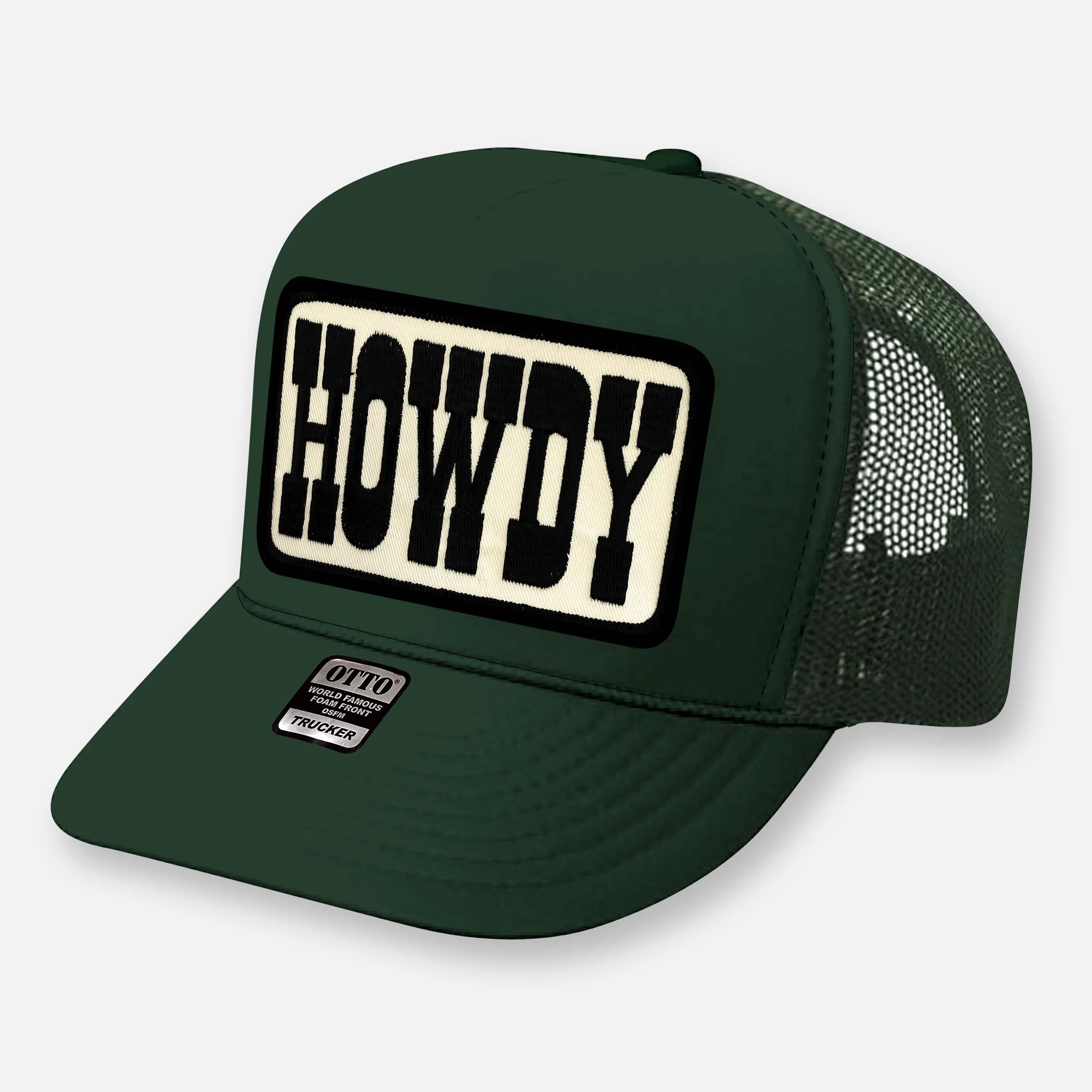 HOWDY TRUCKER HAT_DARK GREEN.jpg