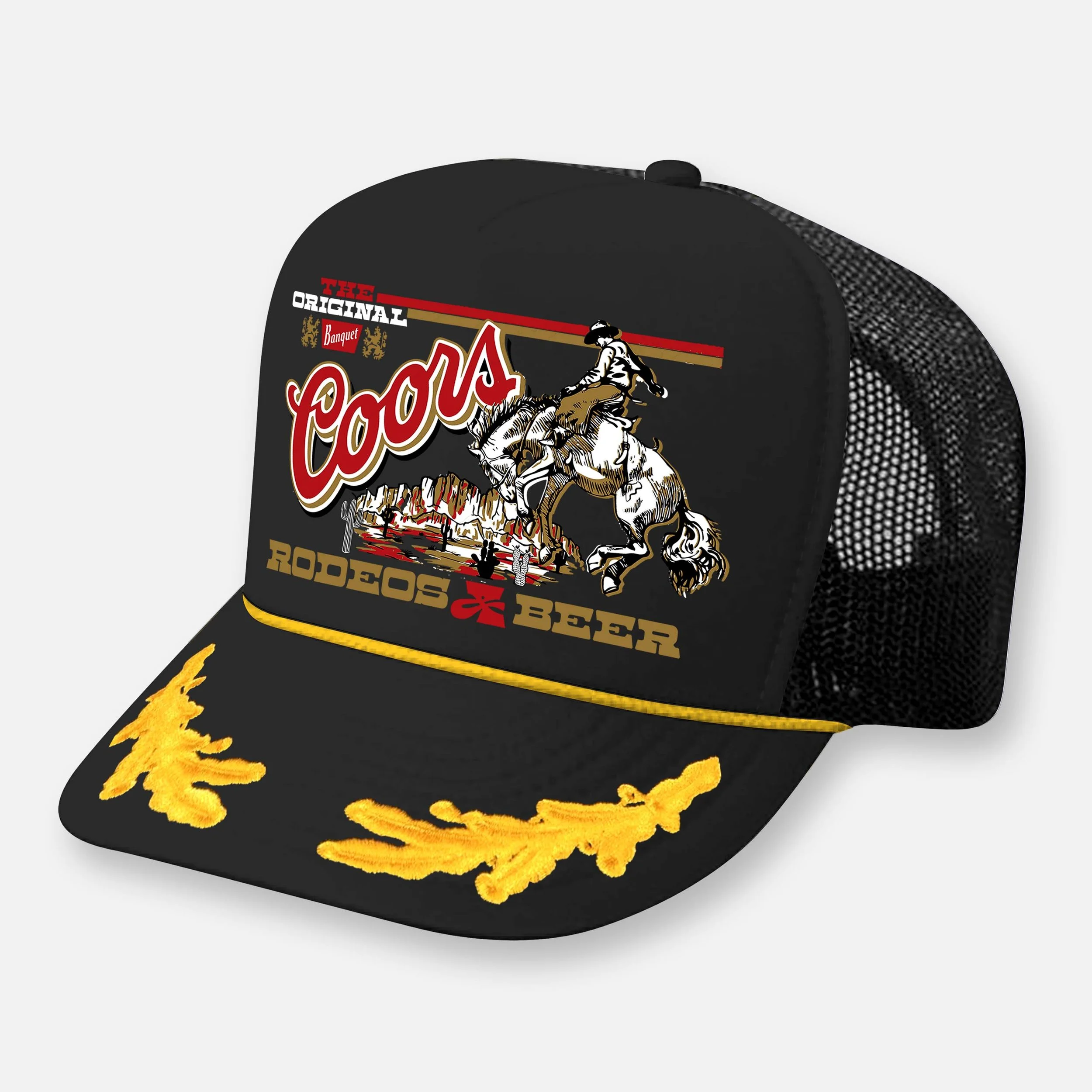 RODEOS & BEER HAT_BLACK-YELLOW CAPTAIN.jpg