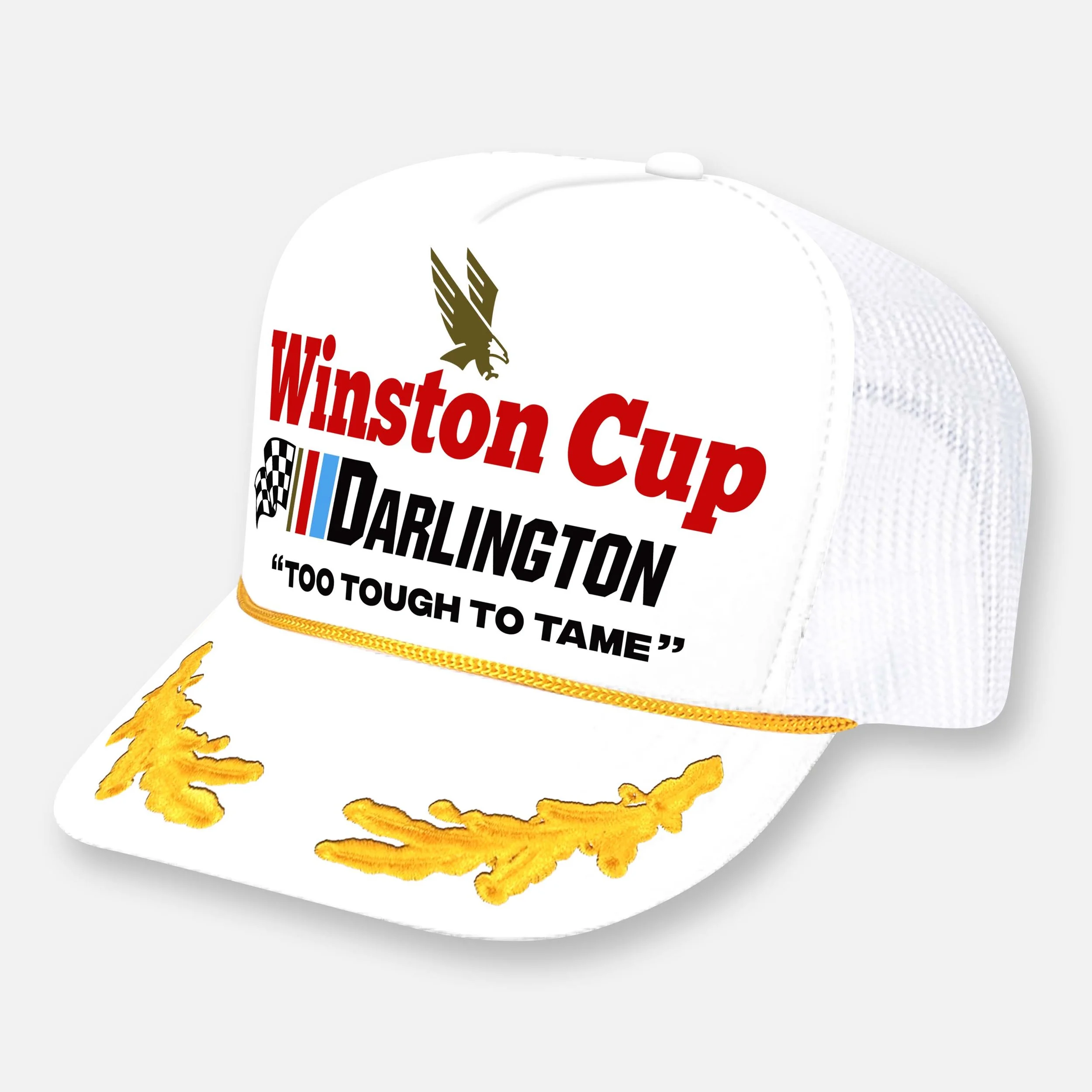 WINSTON CUP SPEEDWAY HAT_DARLINGTON WHITE-YELLOW CAPTAIN.jpg