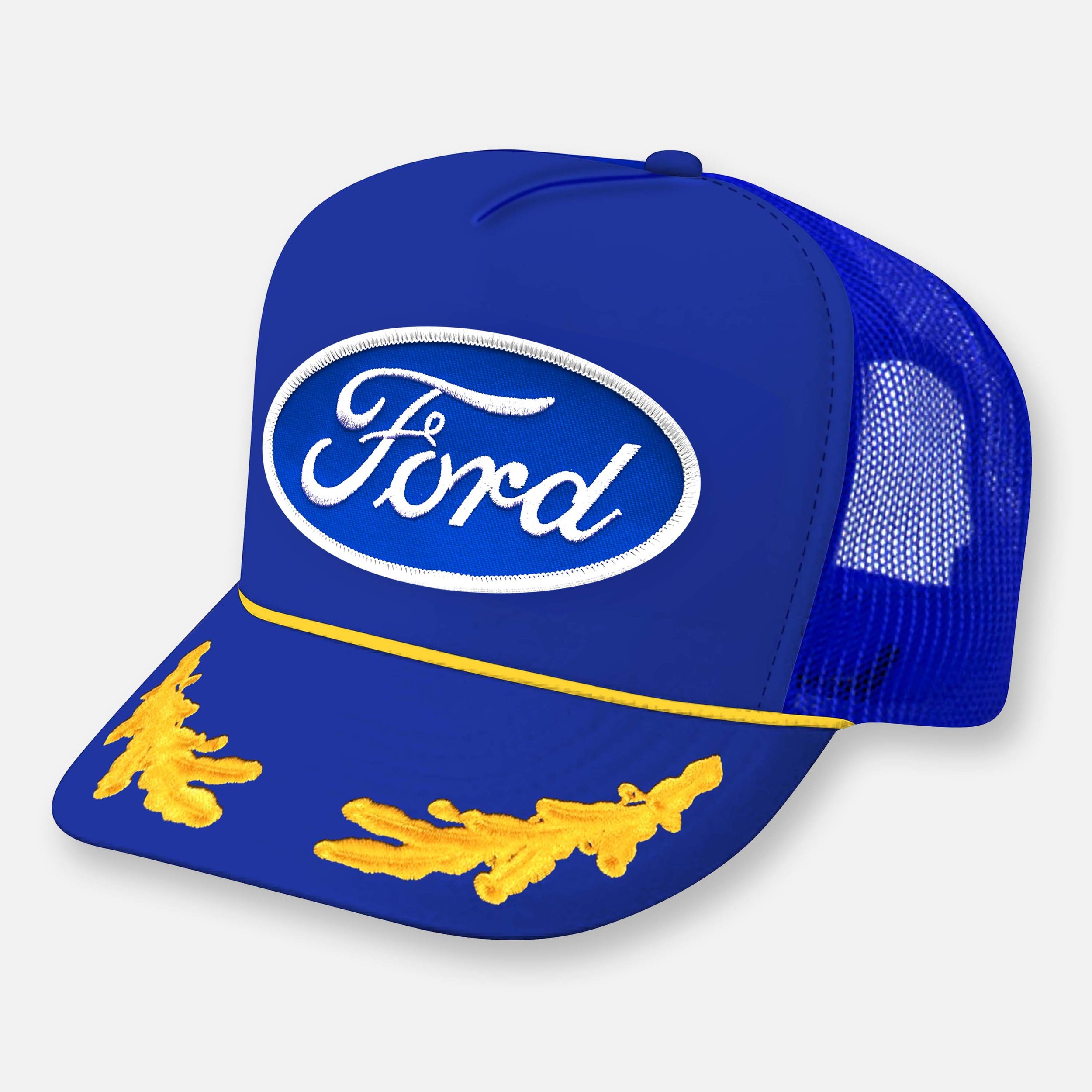 SHAGGIN WAGON TRUCKER HAT_ROYAL-YELLOW CAPTAIN.jpg