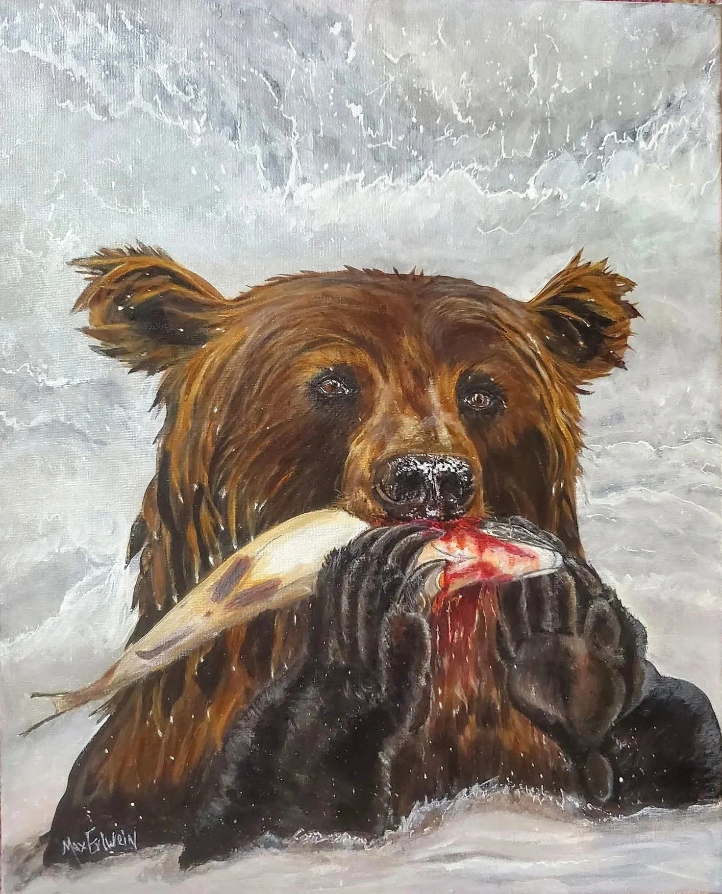 Bear with Salmon