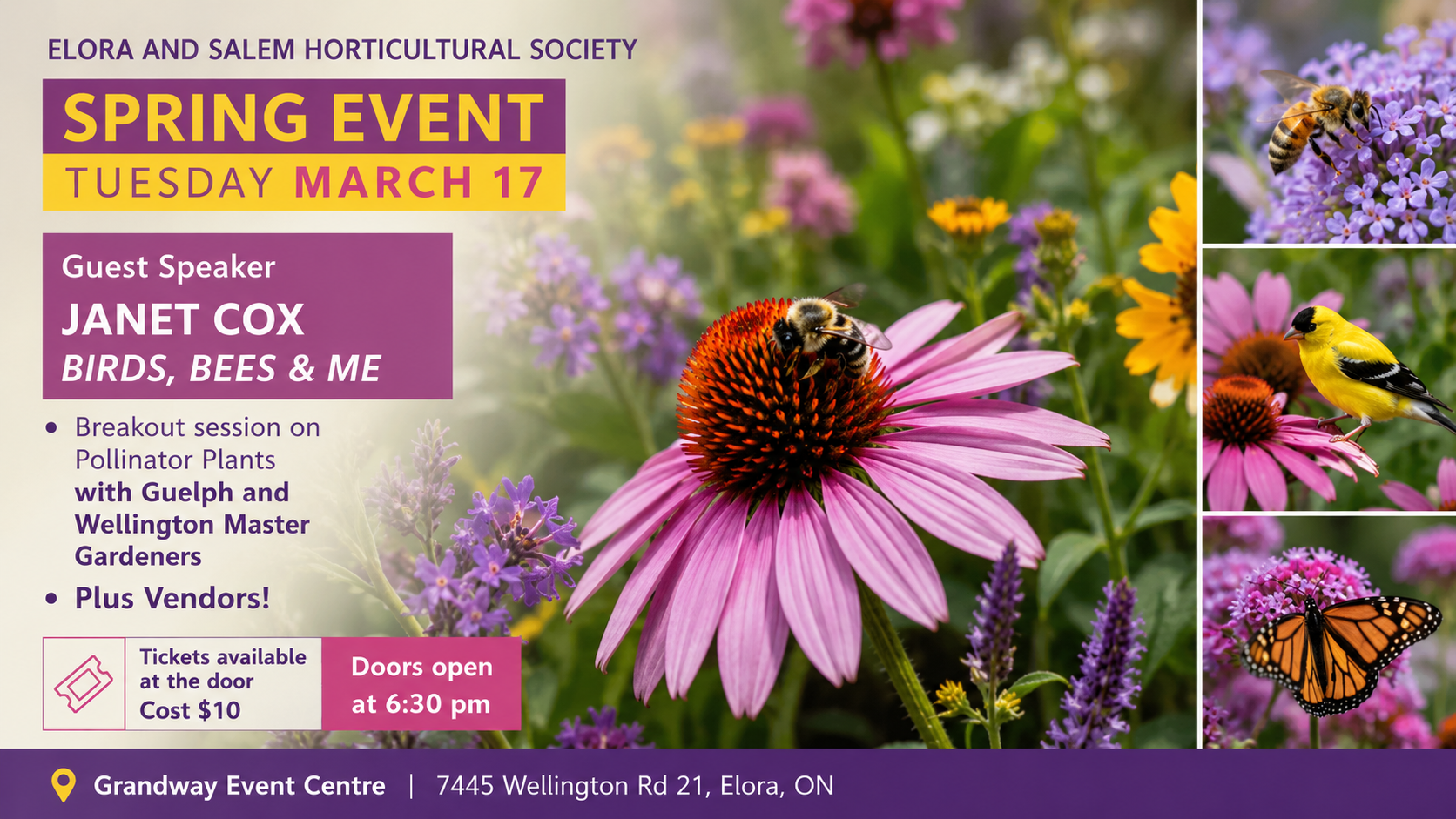 Annual Spring Event - Guest Speaker: Janet Cox