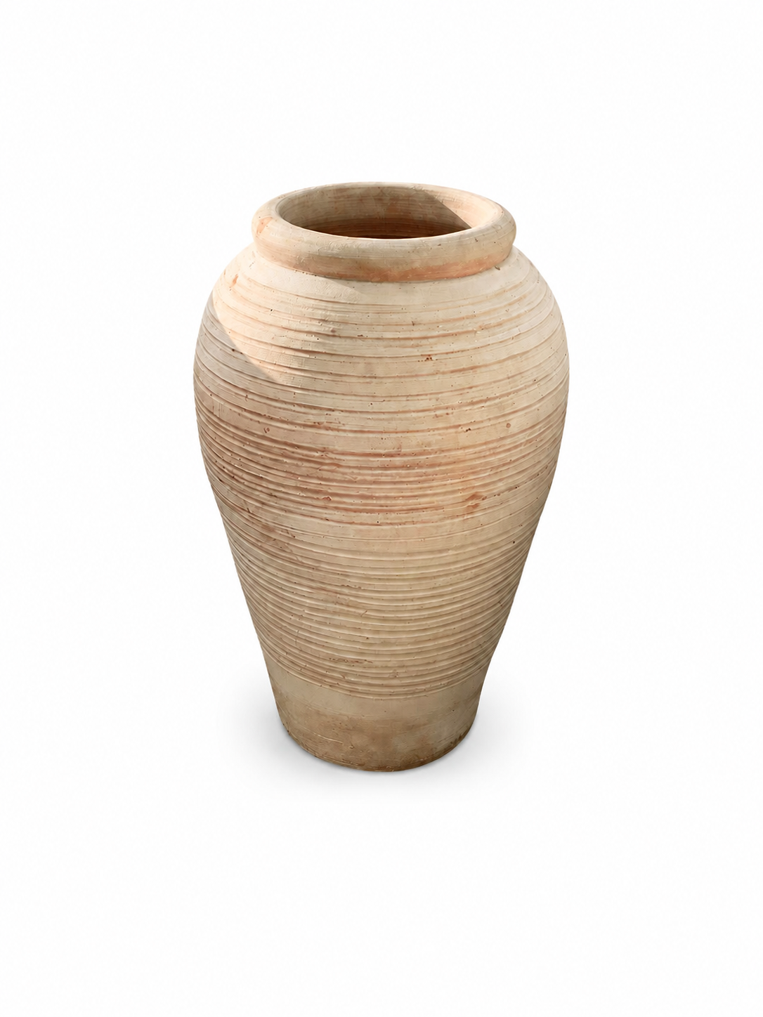 #067 RIBBED TERRA URN