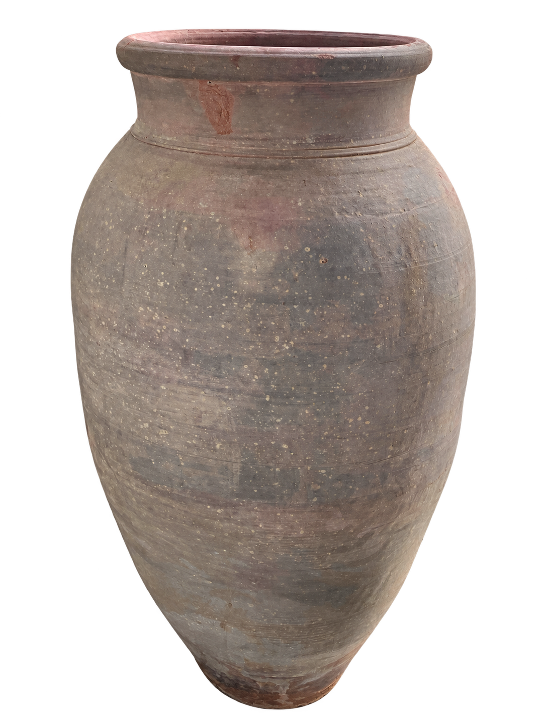 VINTAGE MONUMENTAL HAND-THROWN URN — 48"H × 24"W