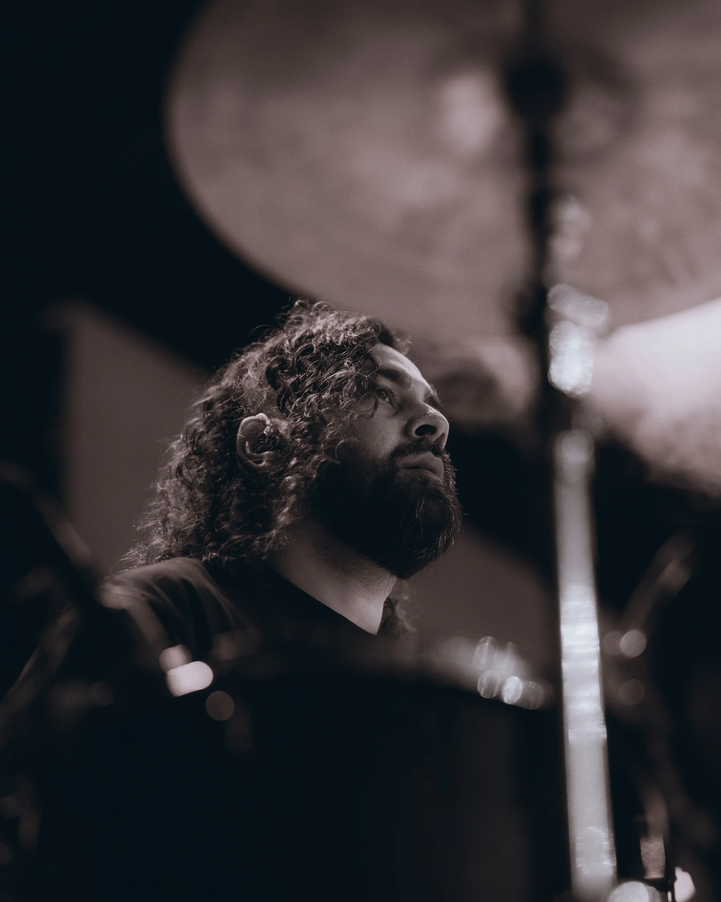 Drum teacher at Swing Music Studio Kogarah Sydney Live Playing Photo