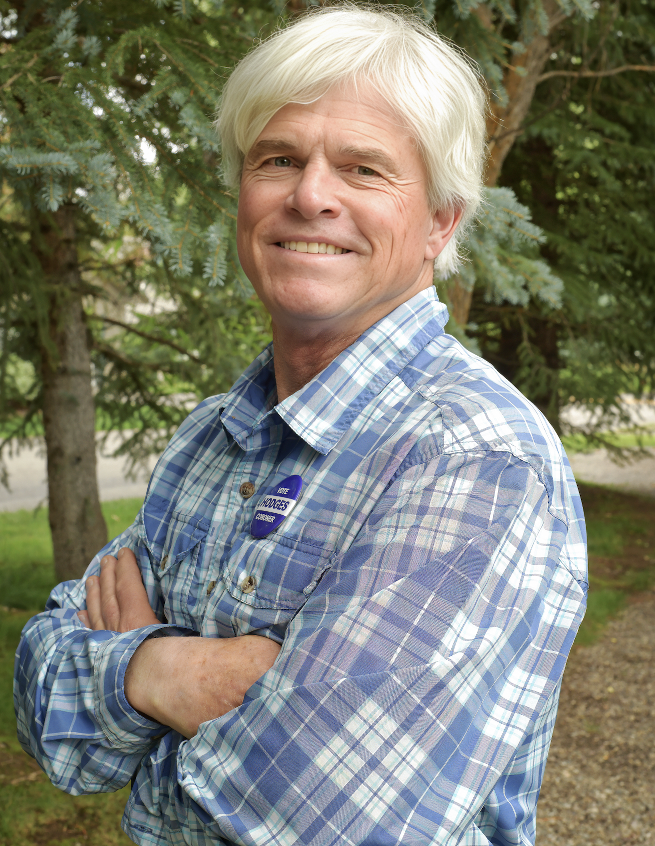 Dave Hodges poses for a campaign image