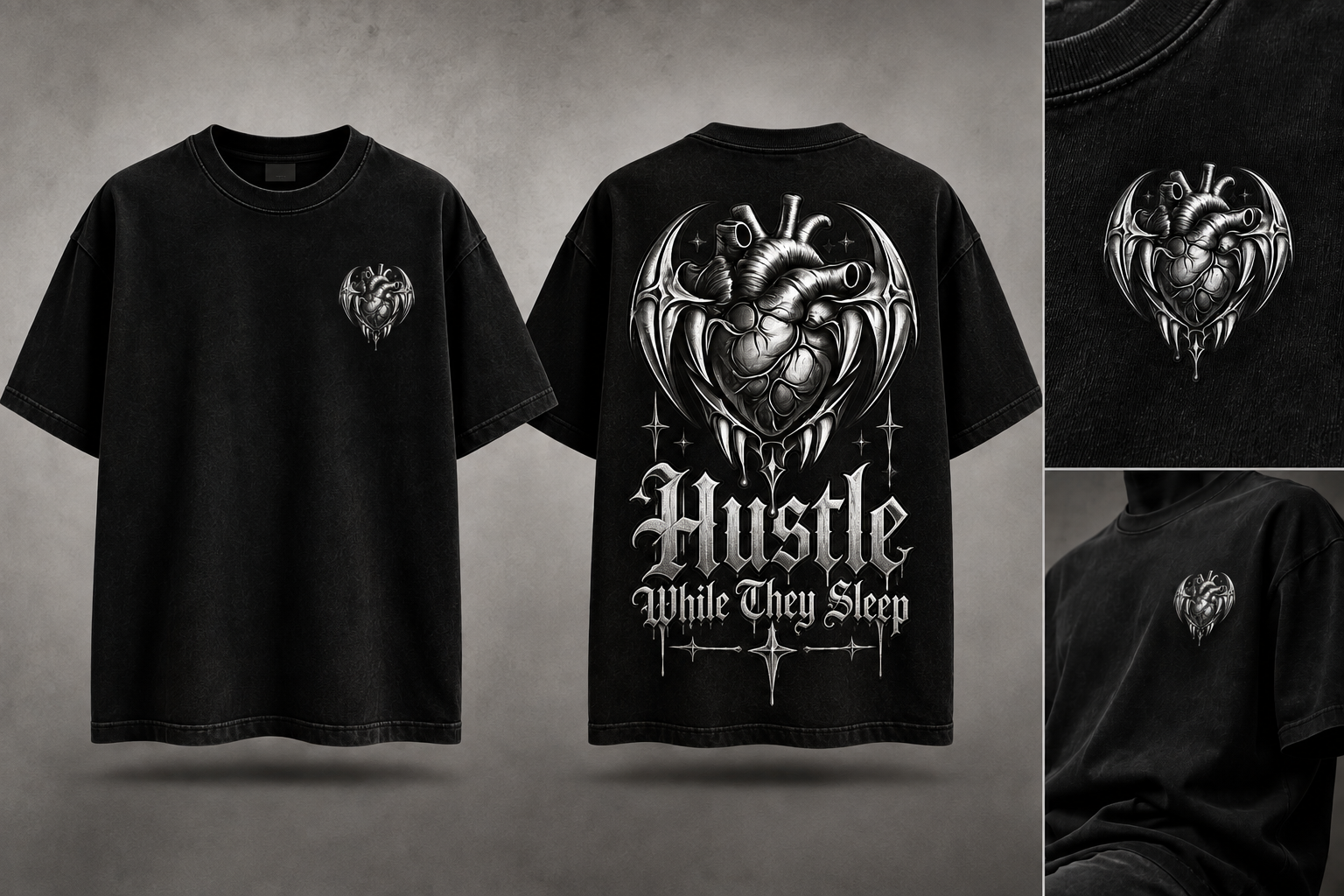 Gothic Heart T-Shirt Showcase(1).png