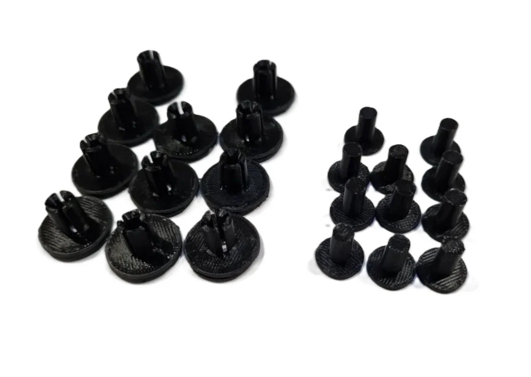 Automotive clips in various sizes and styles.