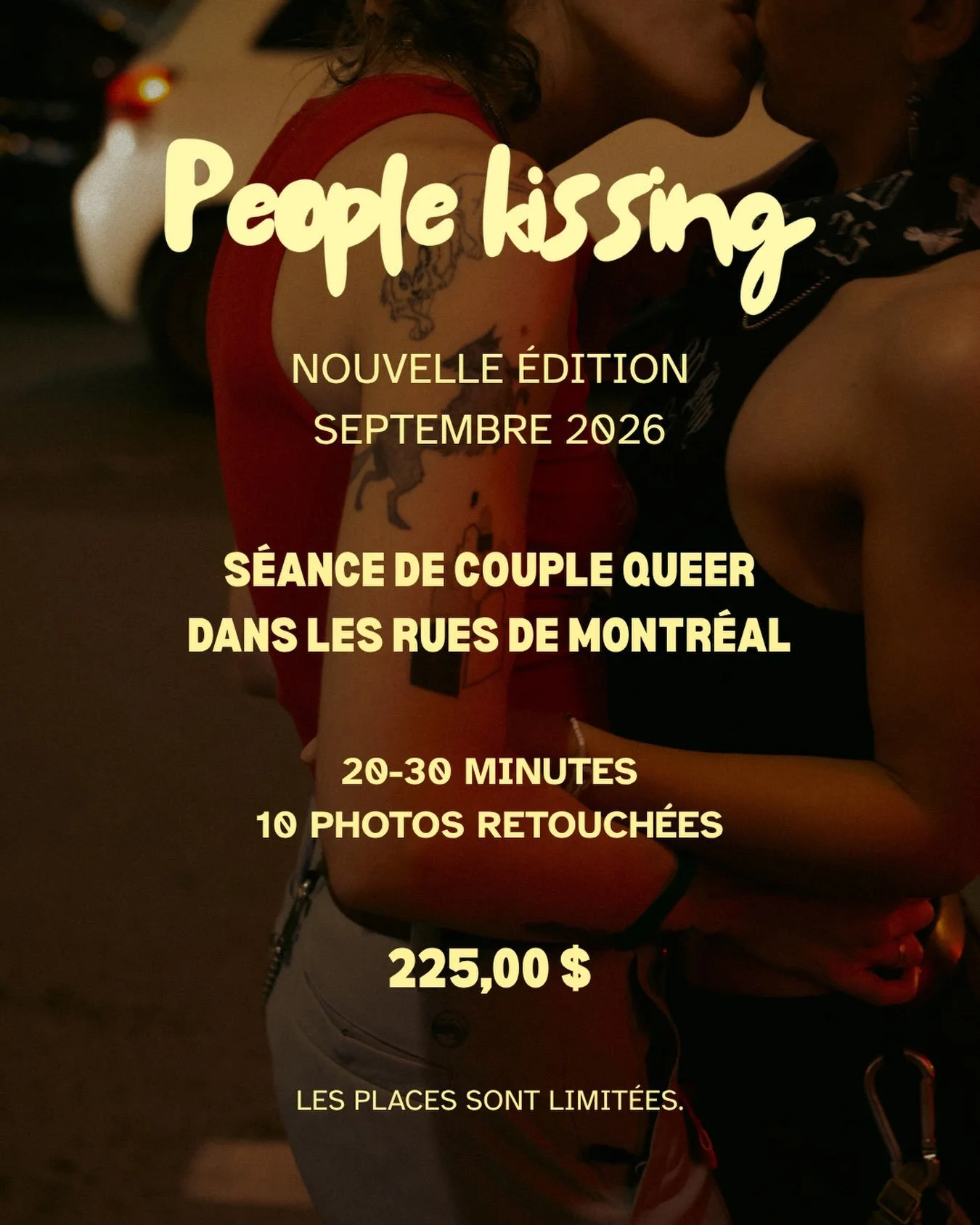 Dm pour r&eacute;server votre place ! 🌈🫶🏻

#montrealartist #queerphotographer #queerart #montreall #wlw