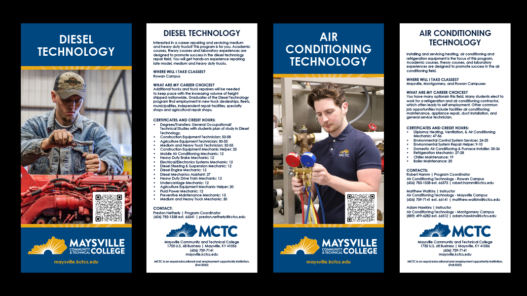 MCTC Rack Card Template Examples