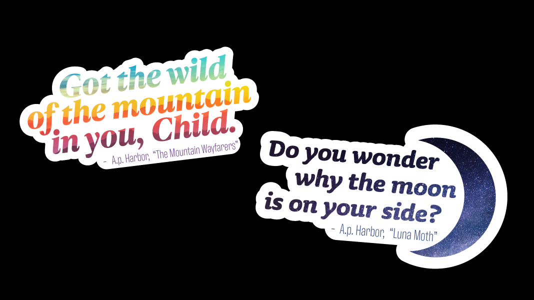 A.p. Harbor lyric stickers
