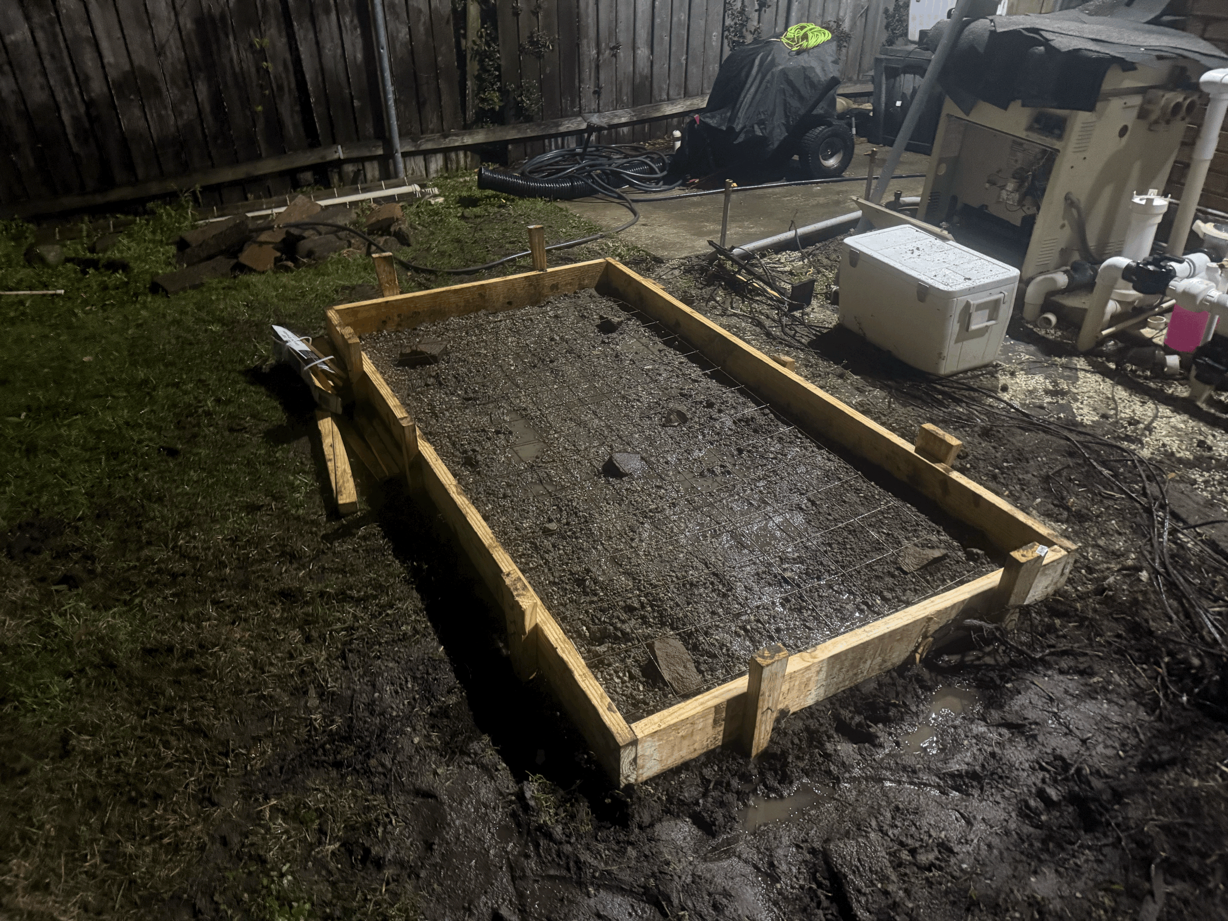 concrete pad for Home generator