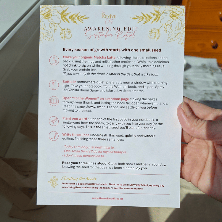 The Awakening Edit Ritual Card | The Revive Edit