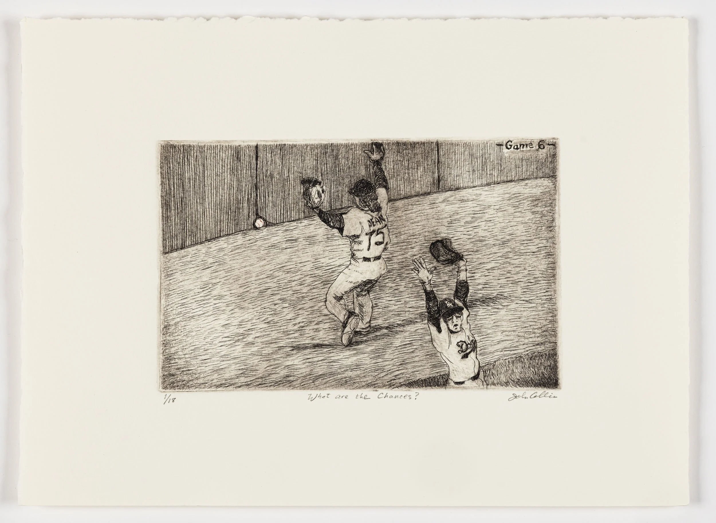 What are the Chances?
Intaglio ink print on Rives BFK
Edition of 18
Image size 5" x 9"
Paper size 10" x 13"