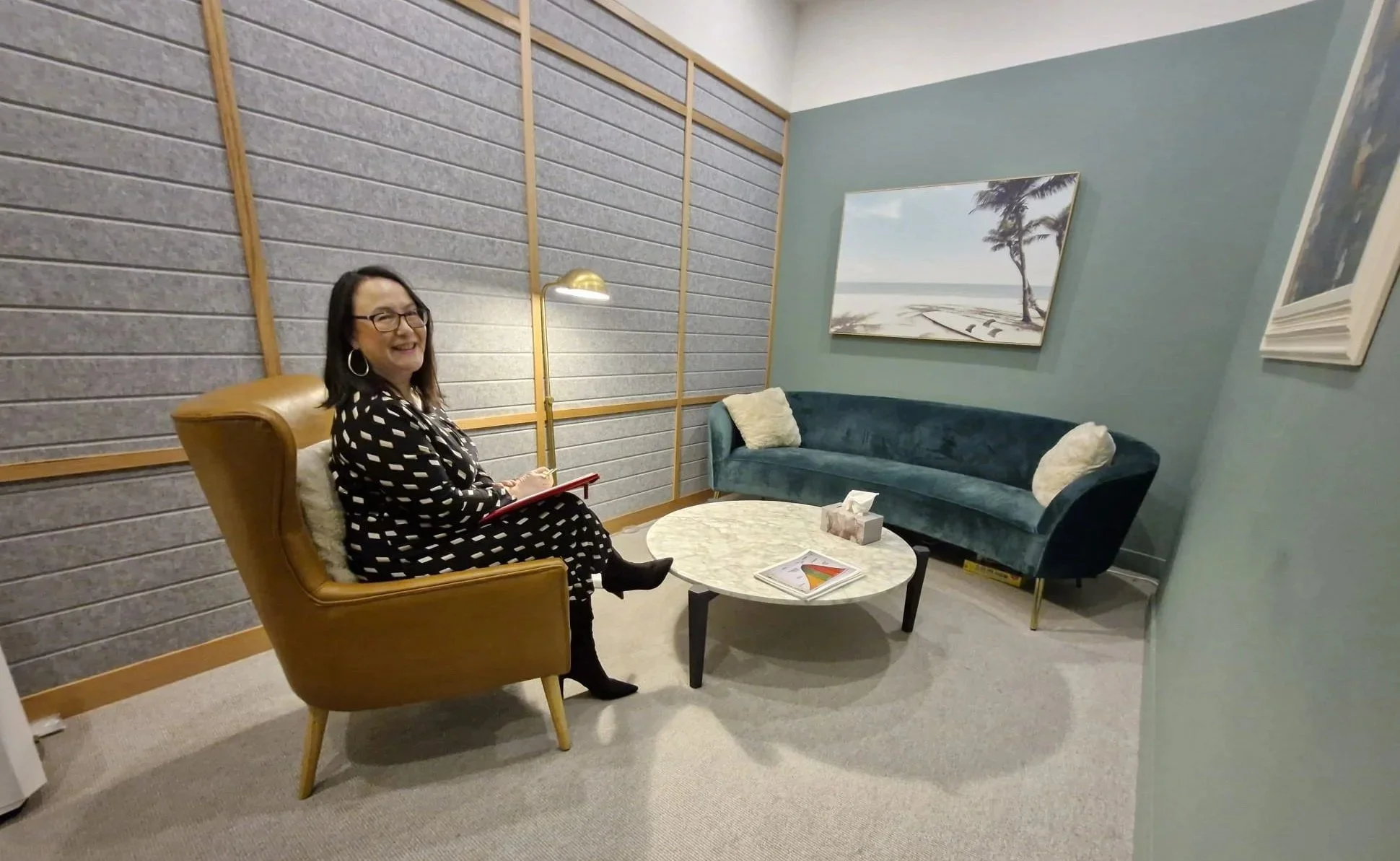 Lian Vandenberg’s consulting room in Essendon North