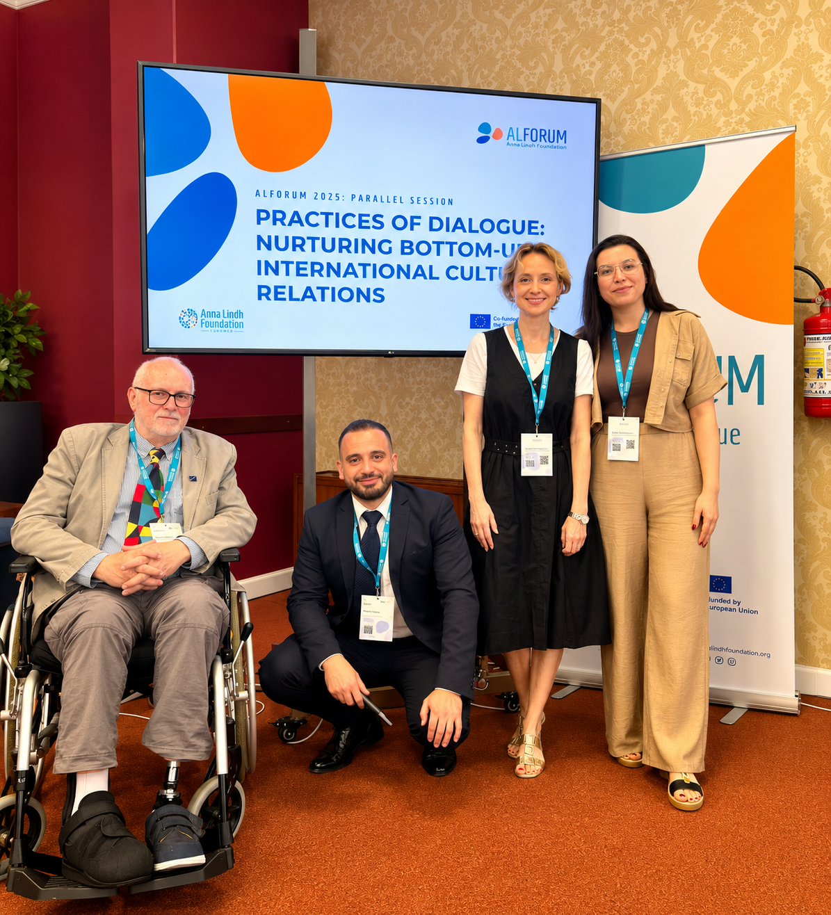 From Knowledge to Action: Mahdi Yahya Represents Peace of Art International at the Anna Lindh Foundation Forum 2025