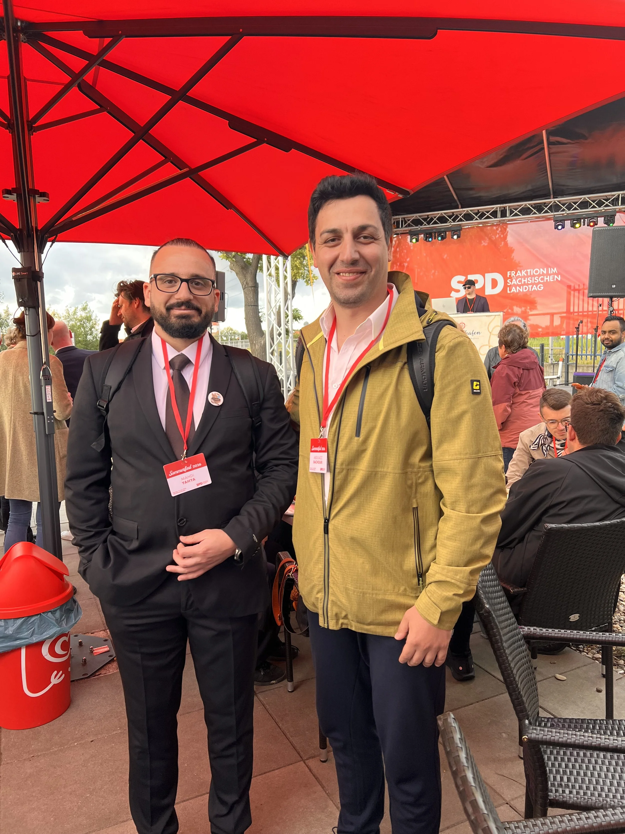Mahdi Yahya Attends SPD Sachsen Summer Festival and Strengthens Dialogue Across Communities