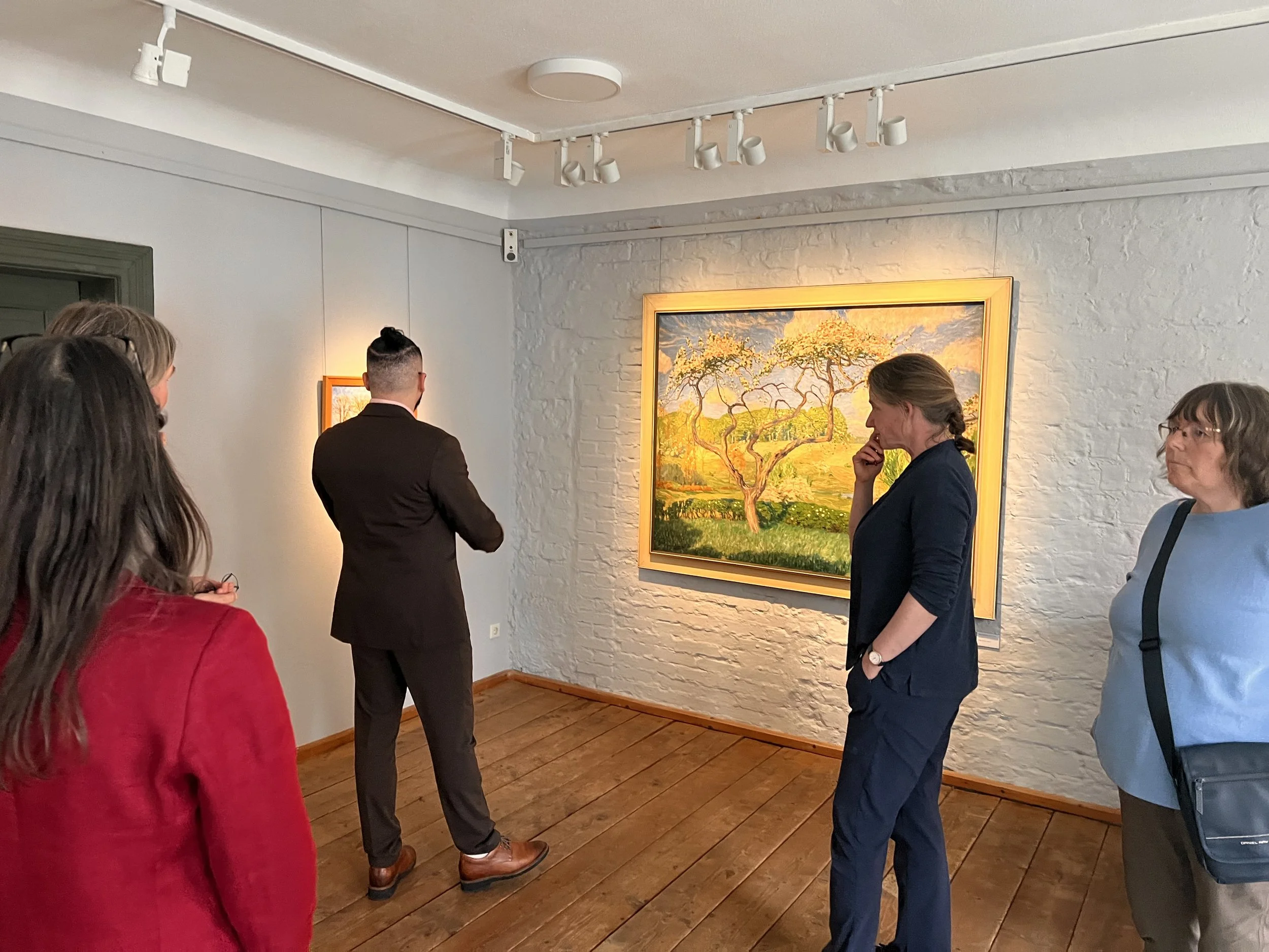Mahdi Yahya visiting an arts and inclusion program in Bremen focused on creative education, youth participation, and accessibility for people with special needs.