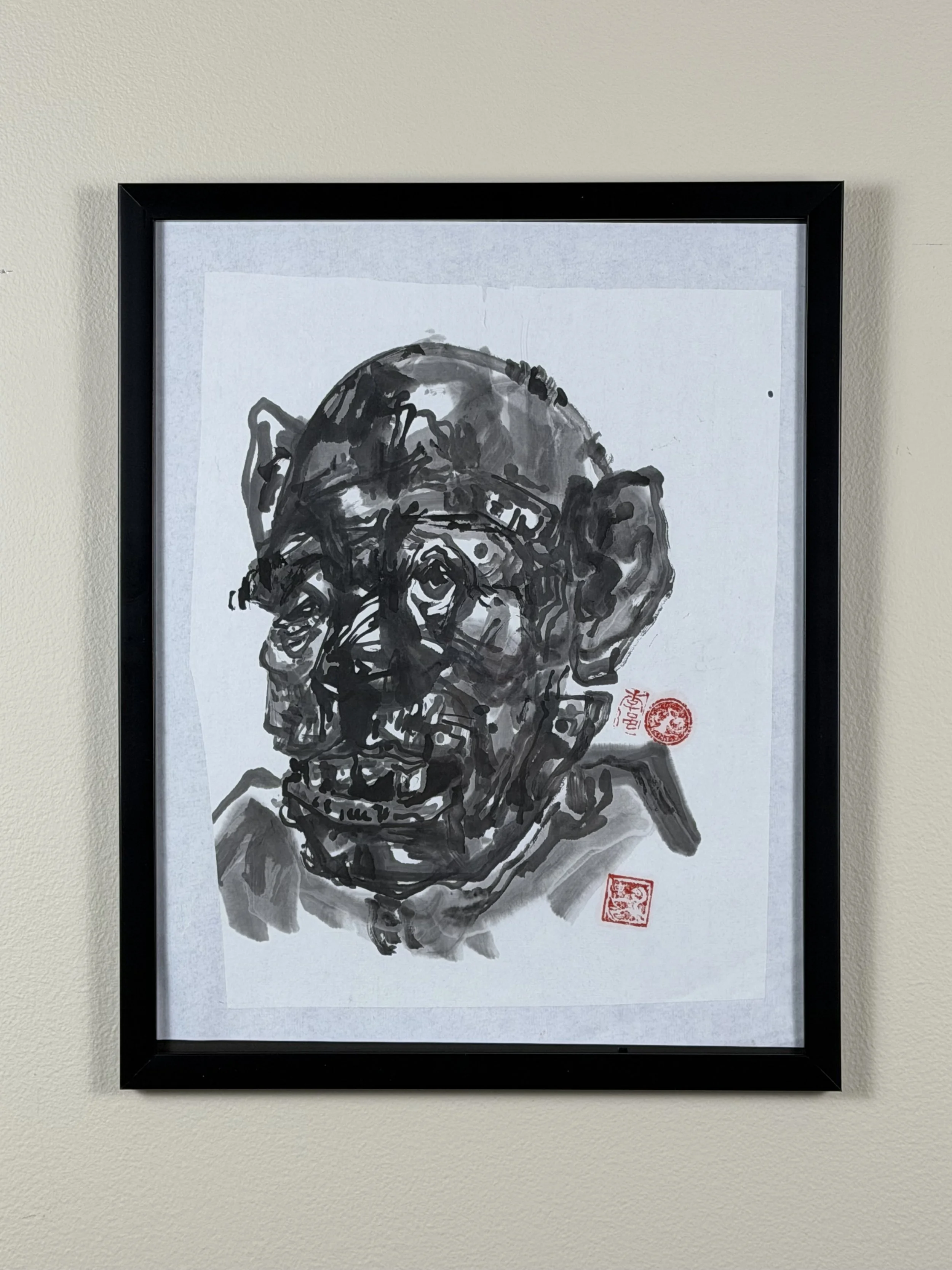 untitled black and white painting #2