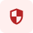A close-up of a red pin icon with a white outline of a pin.