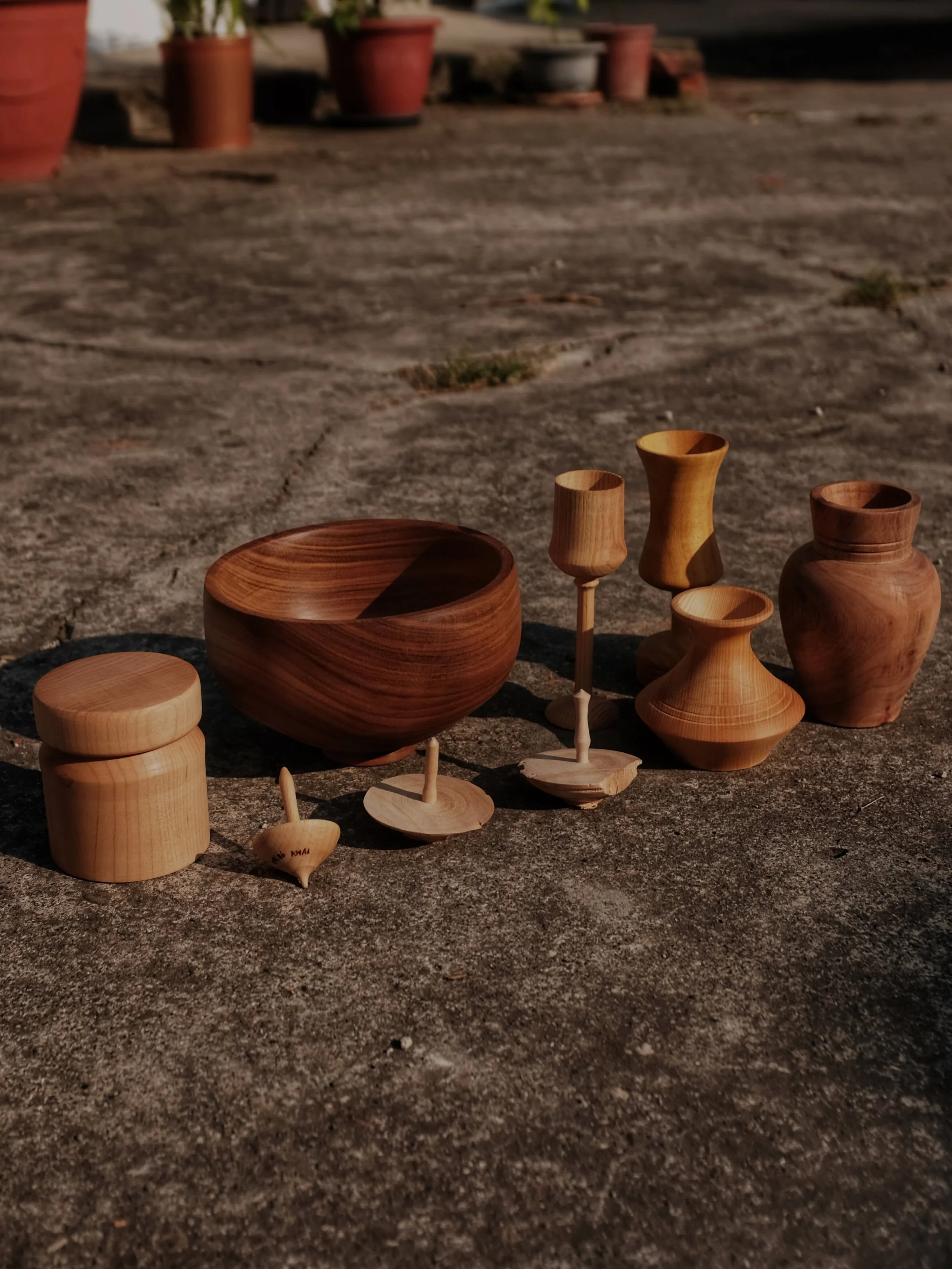 2026, October | Woodturning in Taiwan, Chiayi 

i spent 2 weeks in Chiayi, Taiwan, picking up woodturning. 

i&rsquo;d say that wood turning is a subset of wood working, where a piece of wood is placed on a lathe, and turning tools are used to shape 
