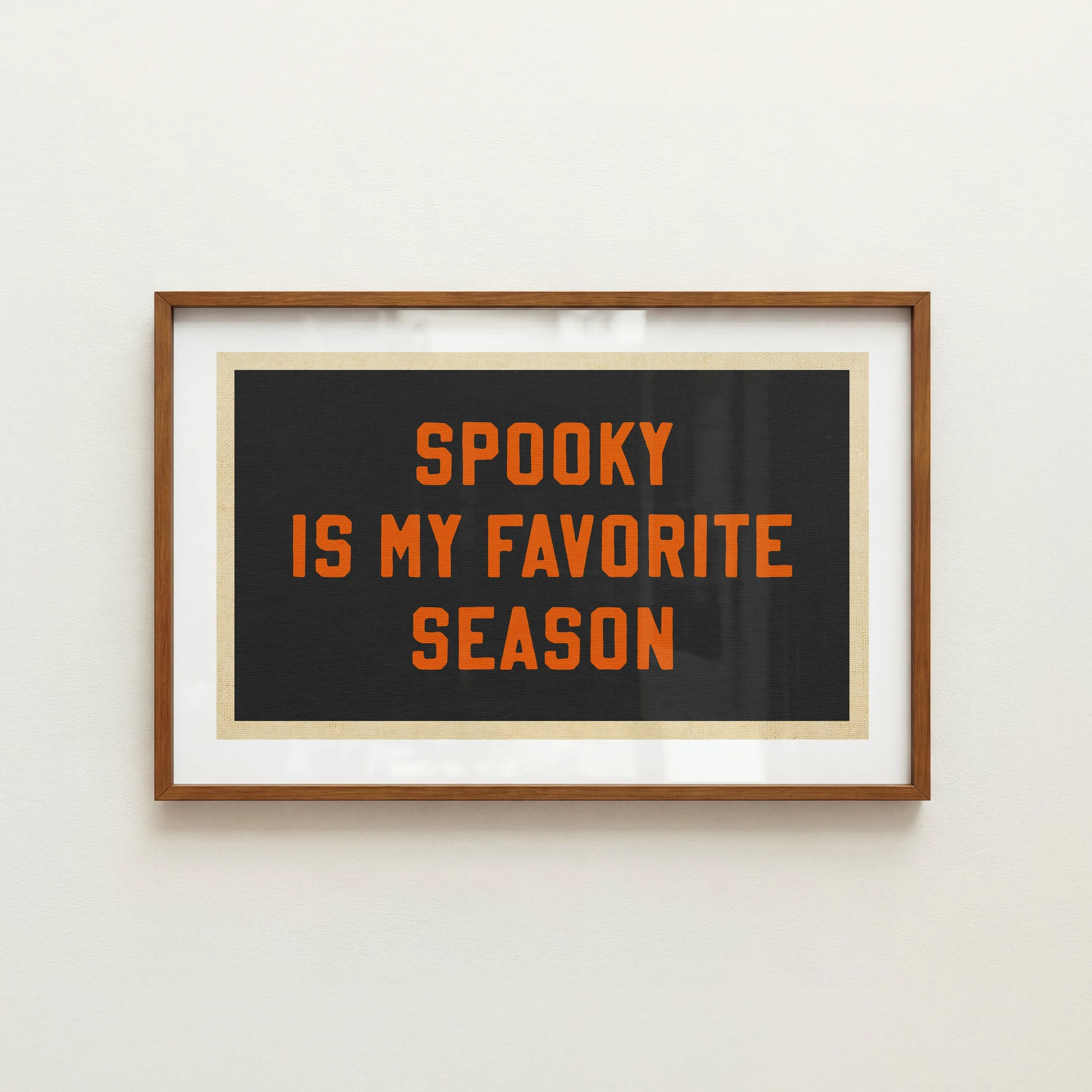 Rustic Favorite Season Print: Retro Halloween Poster