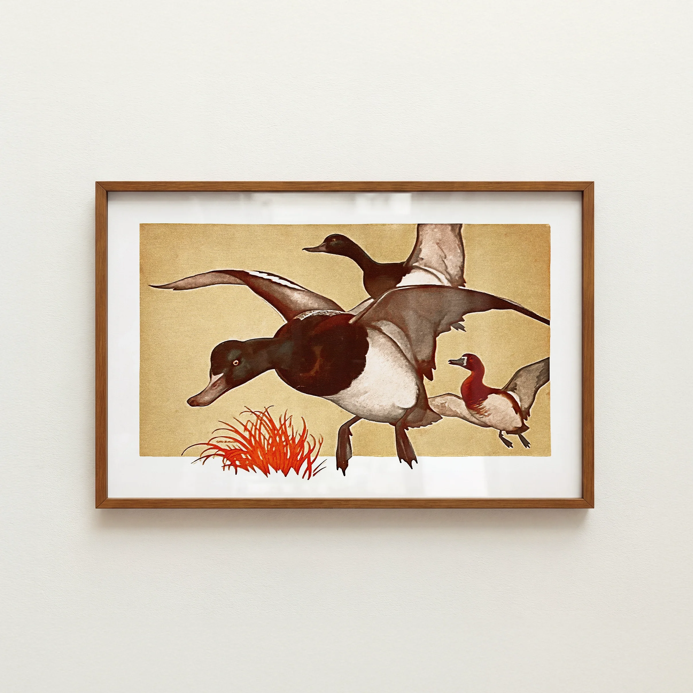 Old Time Mallard Print - Retro Lake House Poster