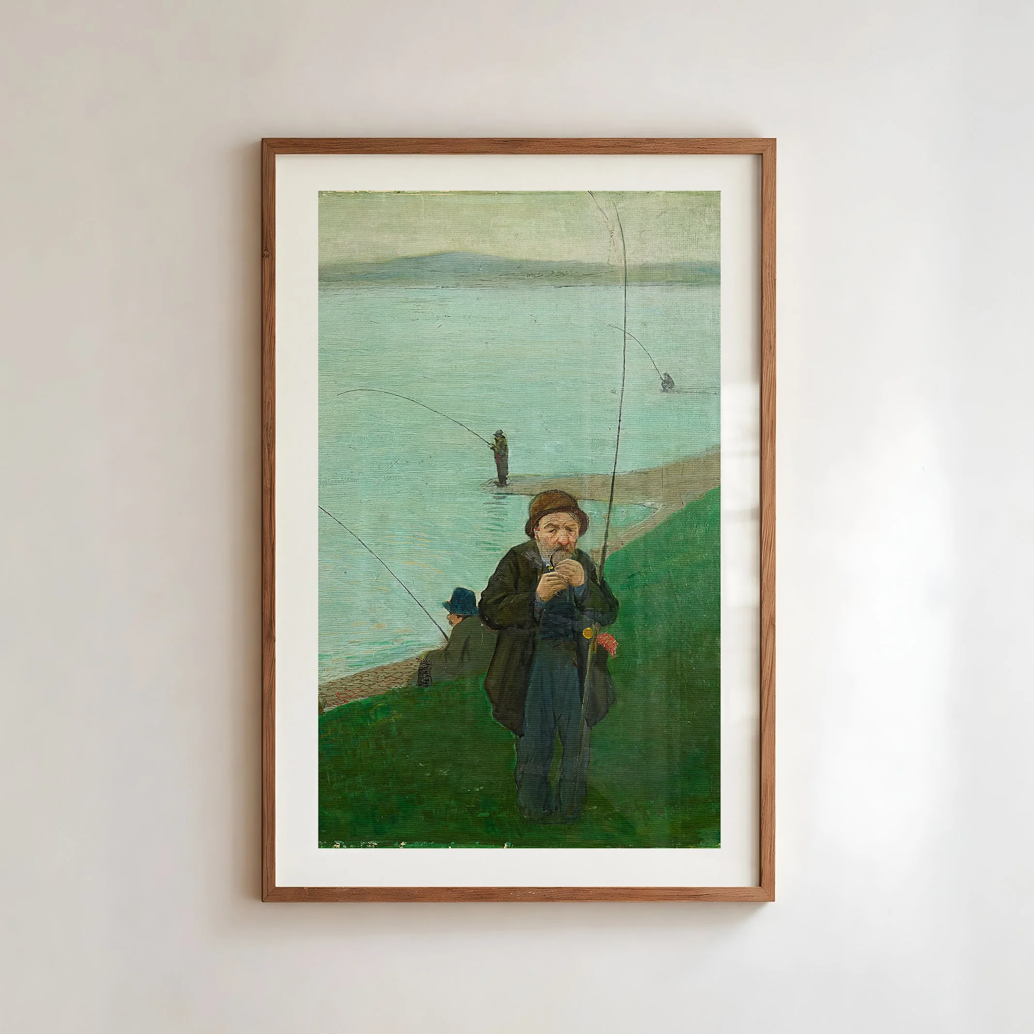 Love Fishing Print - Rustic Lake House Poster