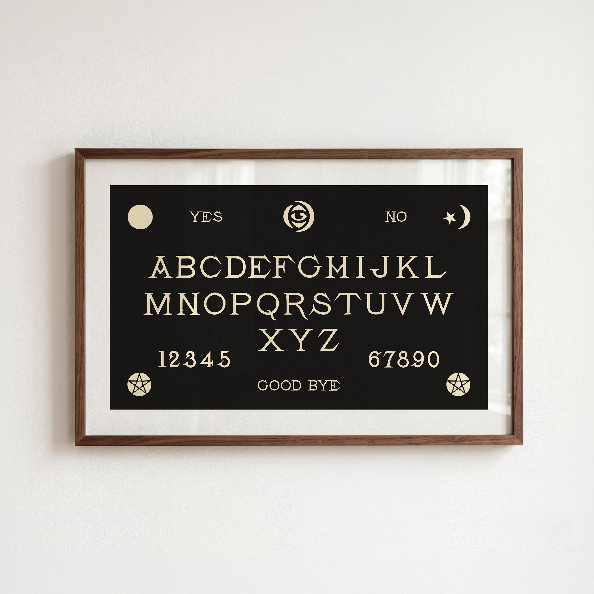 Spirit Board Print: Retro Halloween Poster, Festive Fall Decor