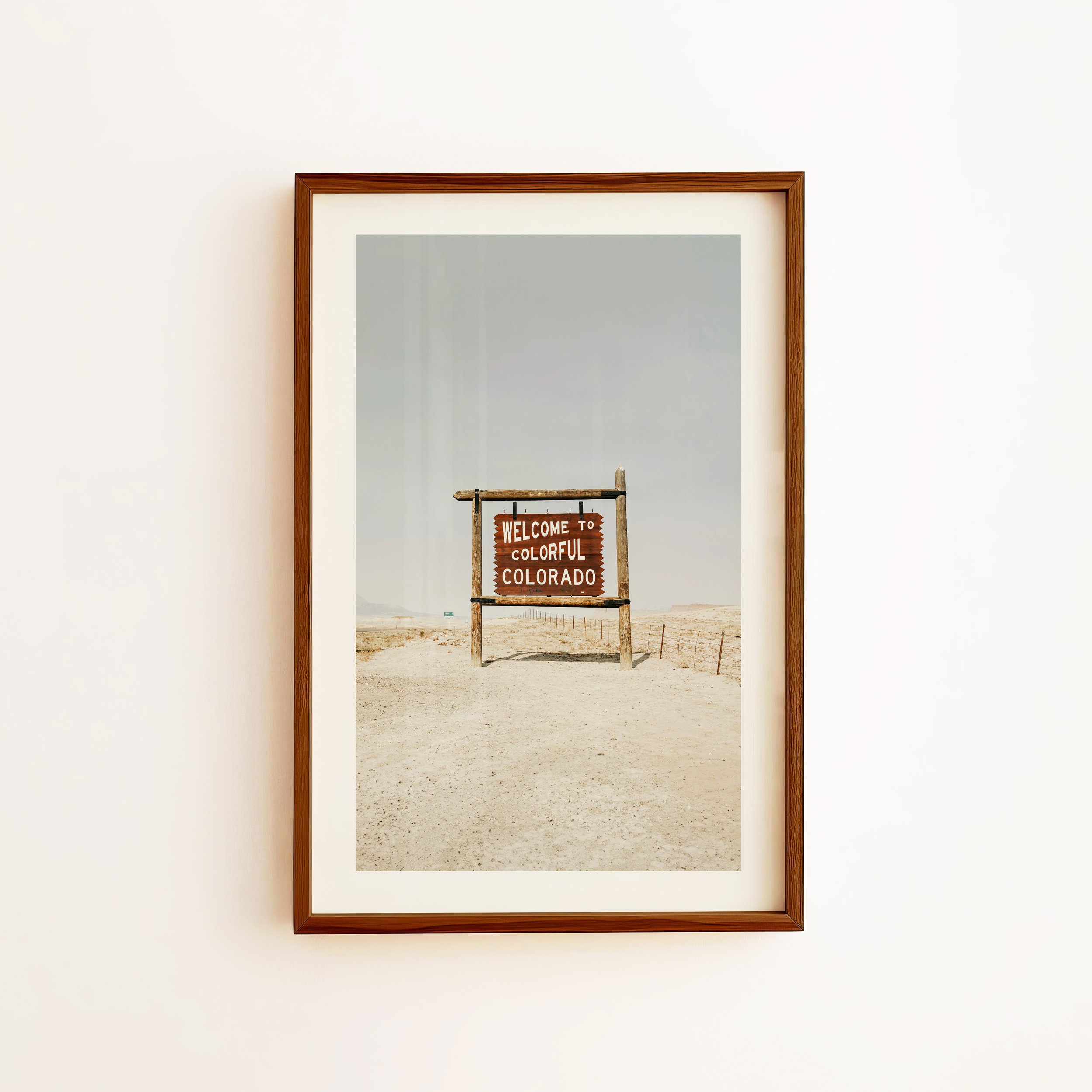 Colorado Welcome Sign Print - Travel Snapshot Poster