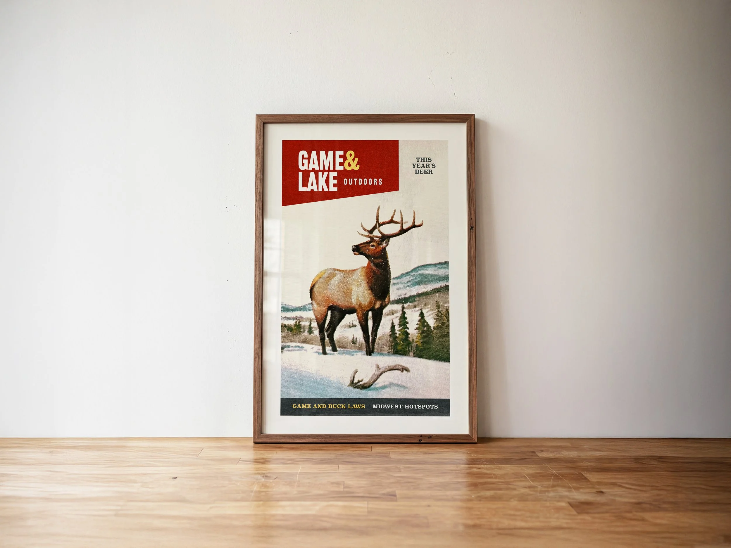 Retro Outdoors Hunting Print