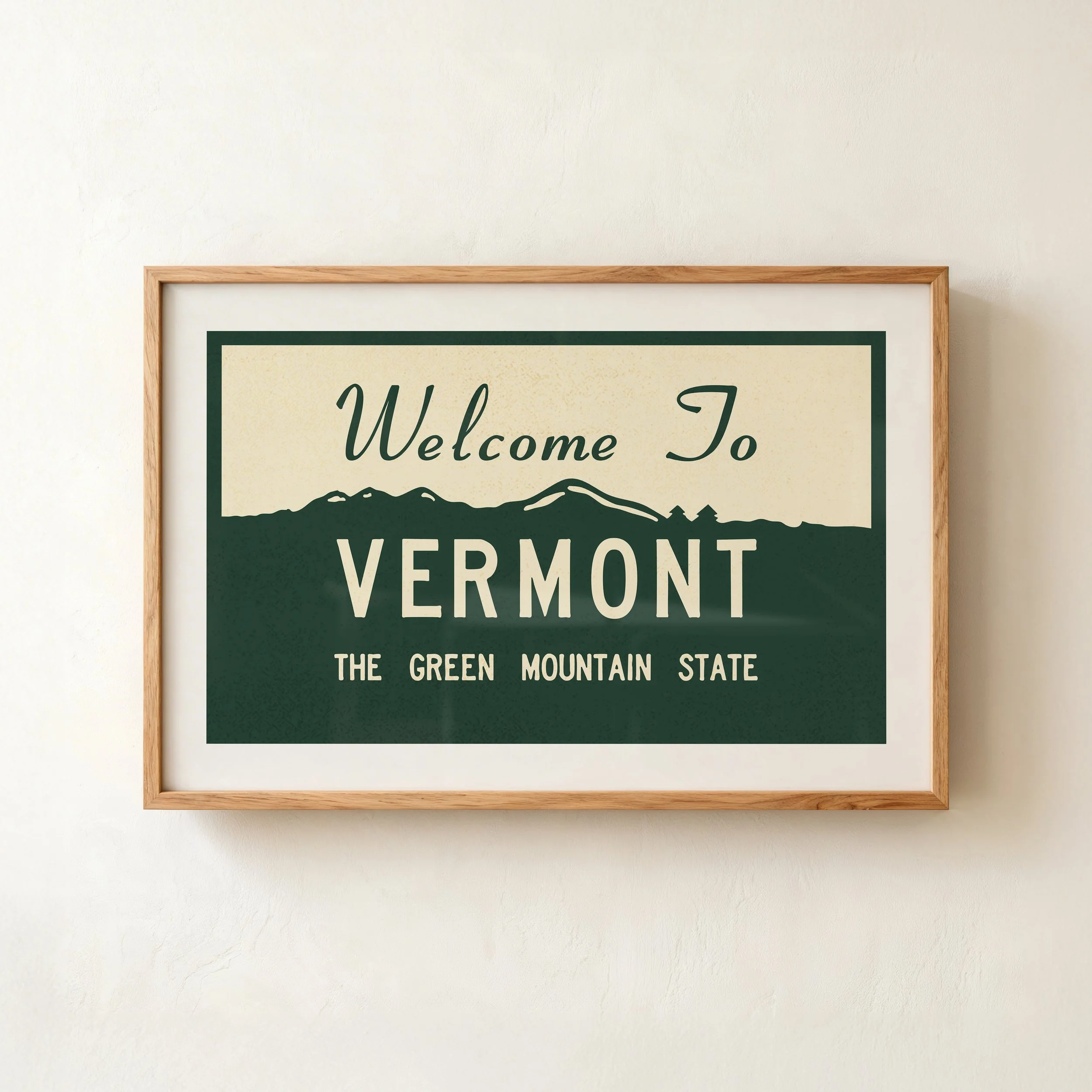 Vermont Art Print - Retro State Travel Poster