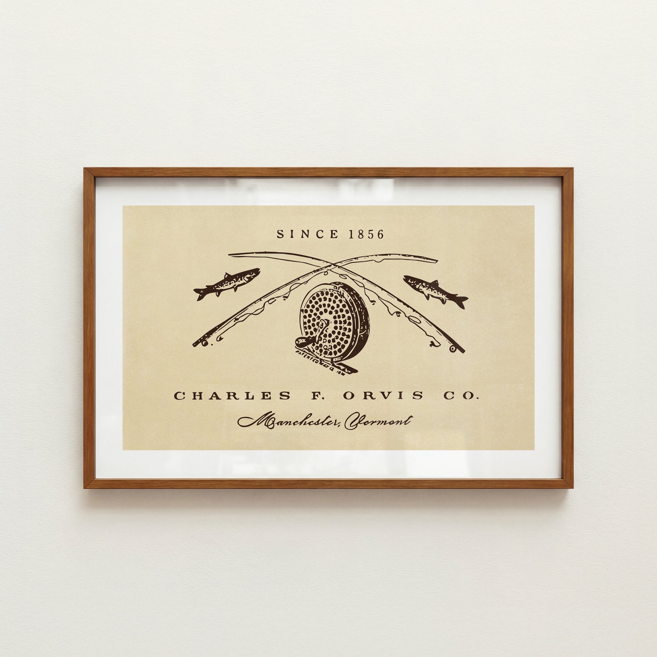 Vermont Fishing Print - Retro Lake House Poster