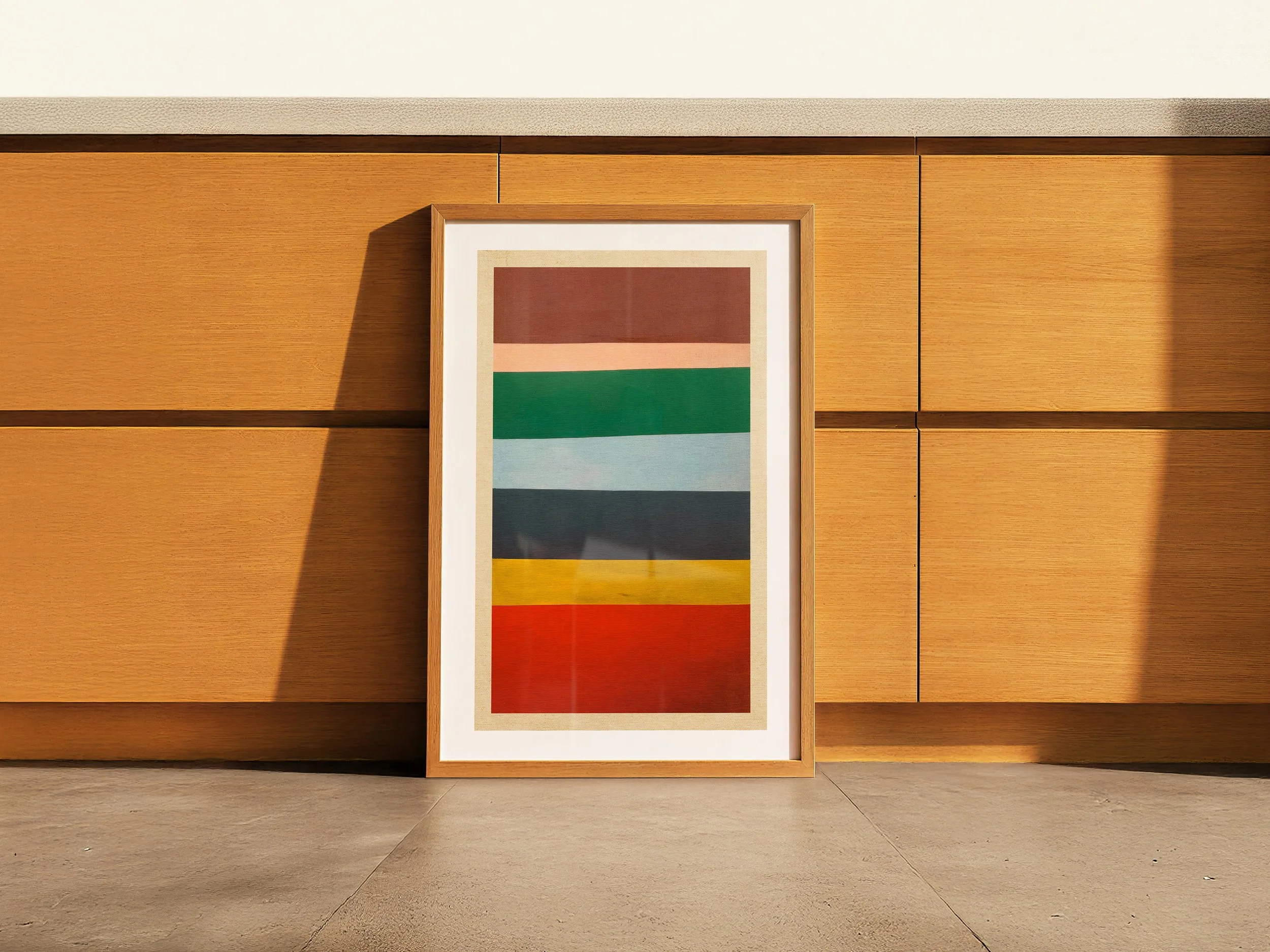Stripe Color Block Print